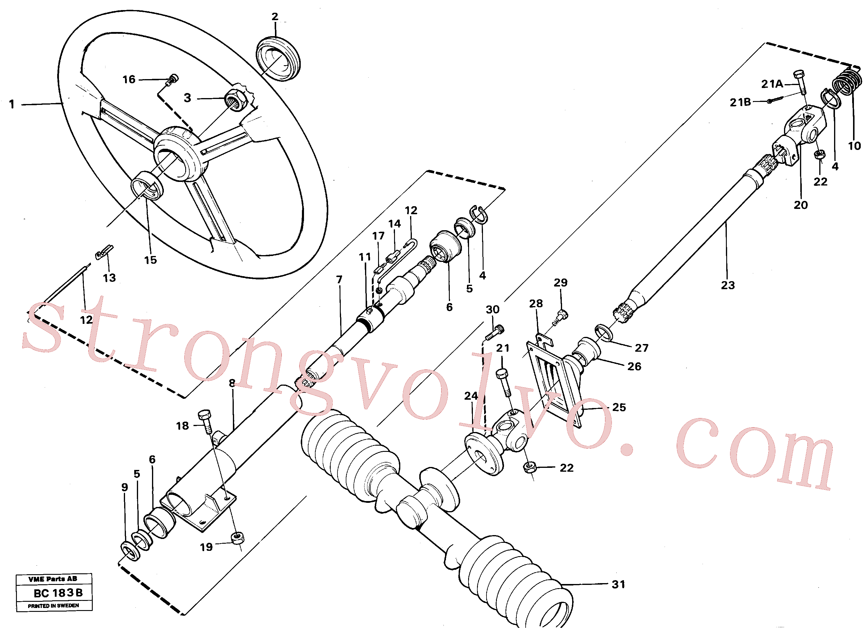 Volvo Montagem VOE951078 Anel de fixação Acessórios