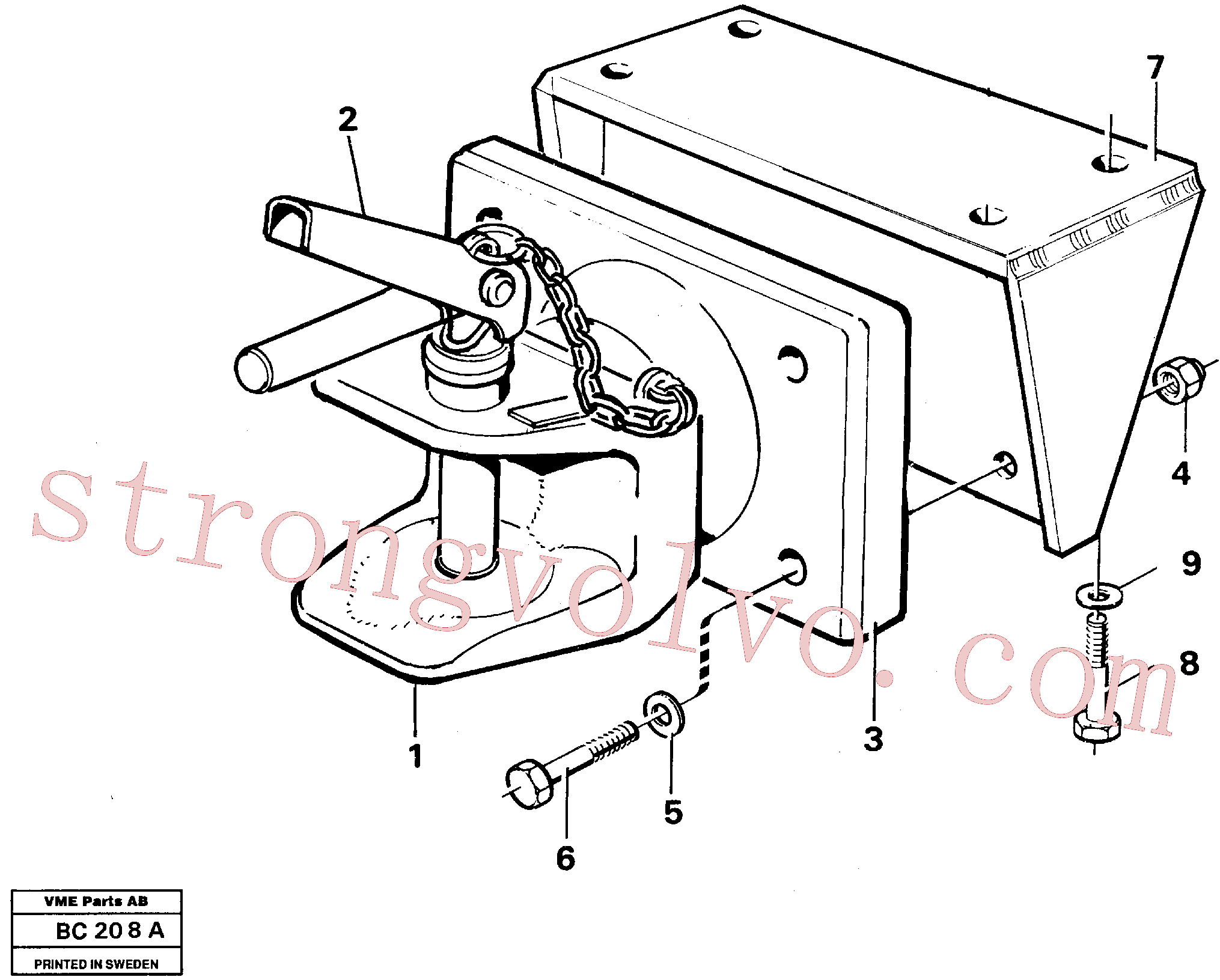 VOE11054834 Volvo Engate de reboque(BC208A Montagem)