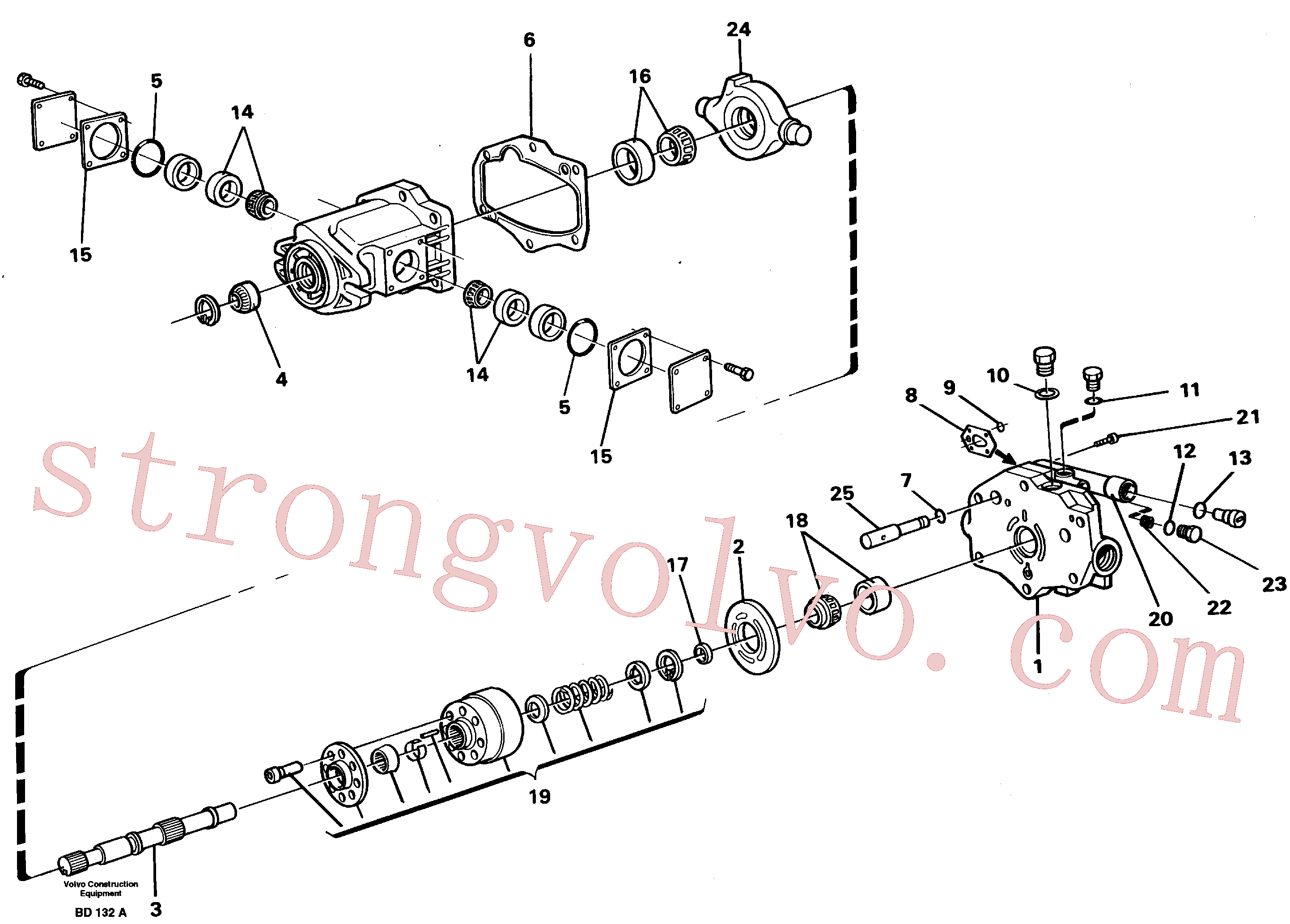 China Made VOE11994185 Garfo Volvo Acessórios para escavadeira