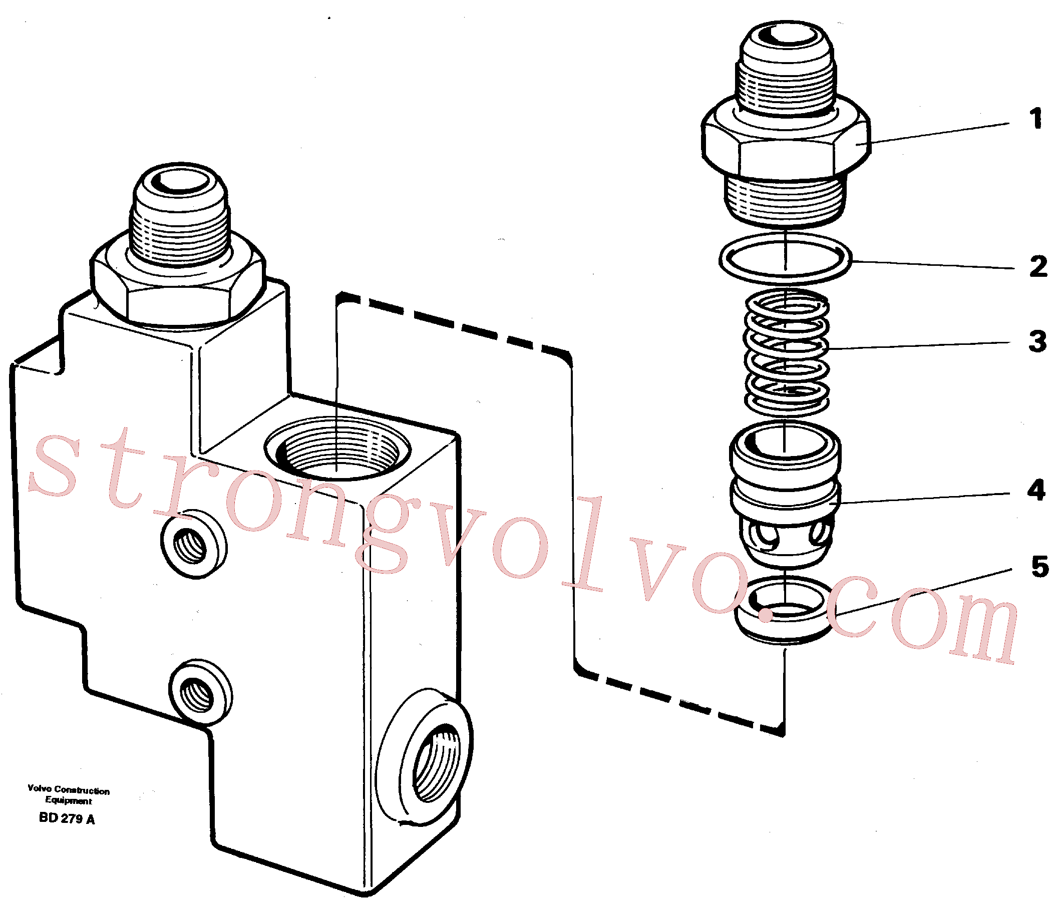 VOE4965597 Volvo Válvula de retenção(BD279A Montagem)