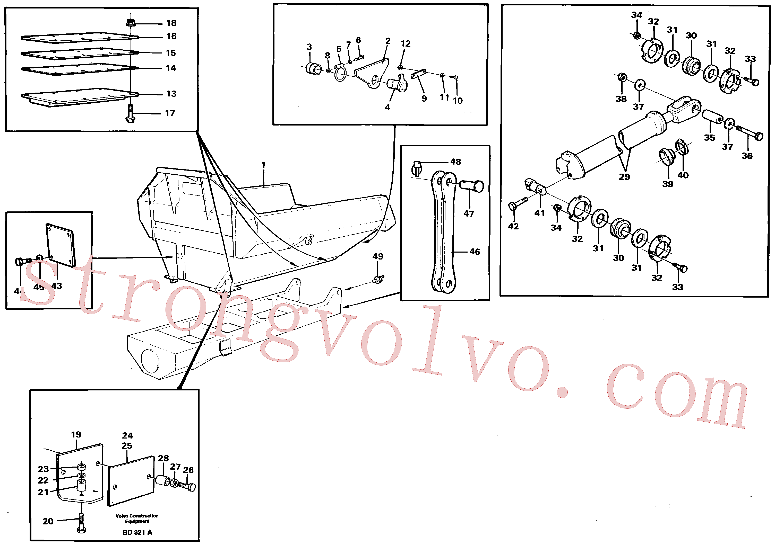 VOE184712 Volvo Balde basculante com acessórios(BD321A Montagem)