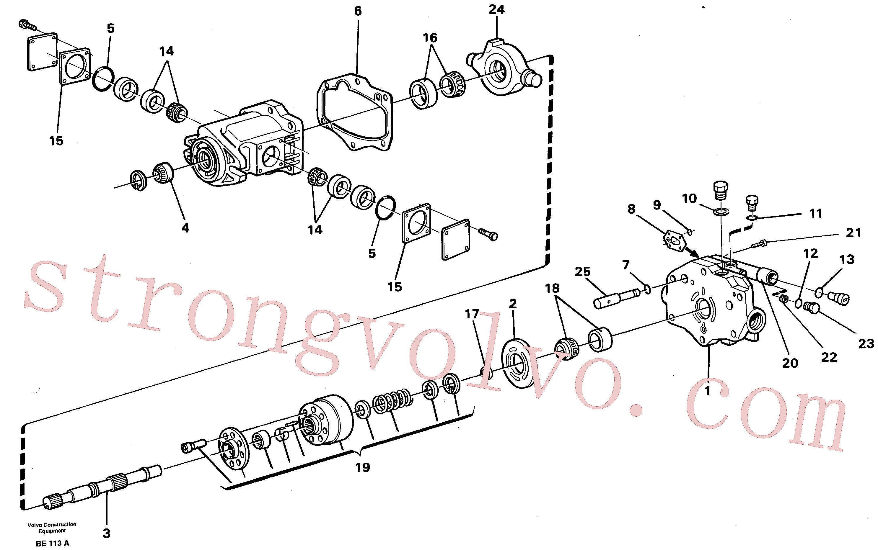 VOE11994185 Volvo Bomba hidráulica(BE113A Montagem)