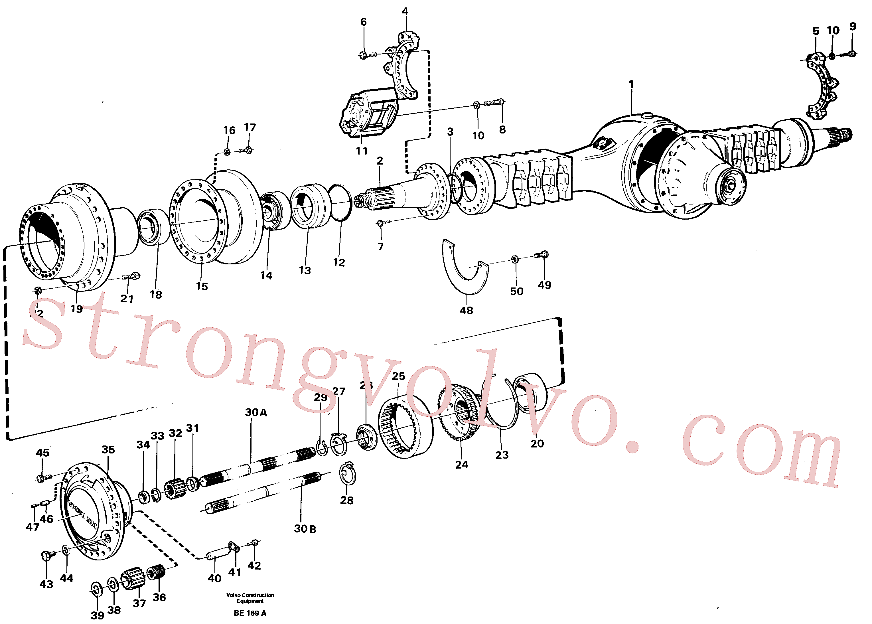 Volvo VOE970967 Parafuso sextavado Volvo Acessórios para escavadeira