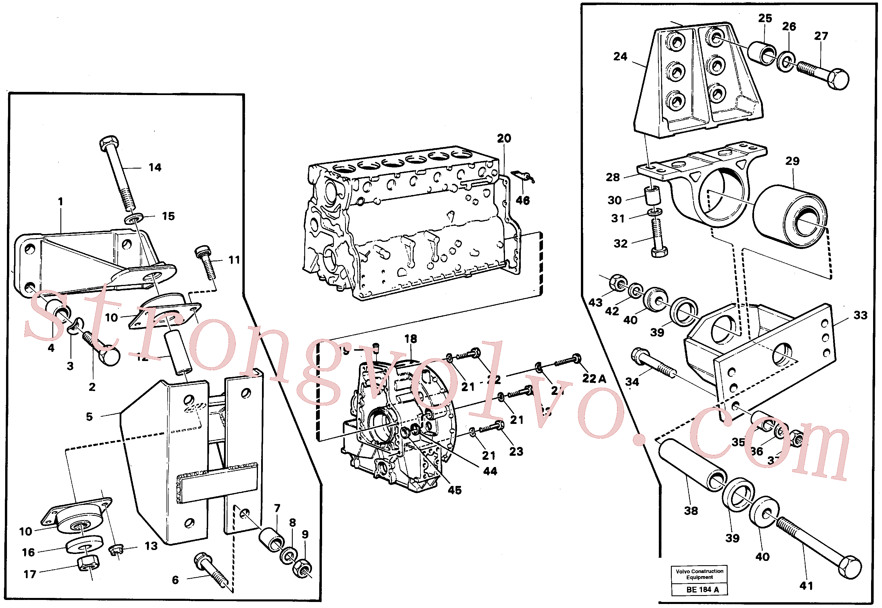 VOE955580 Volvo(BE184A Montagem)