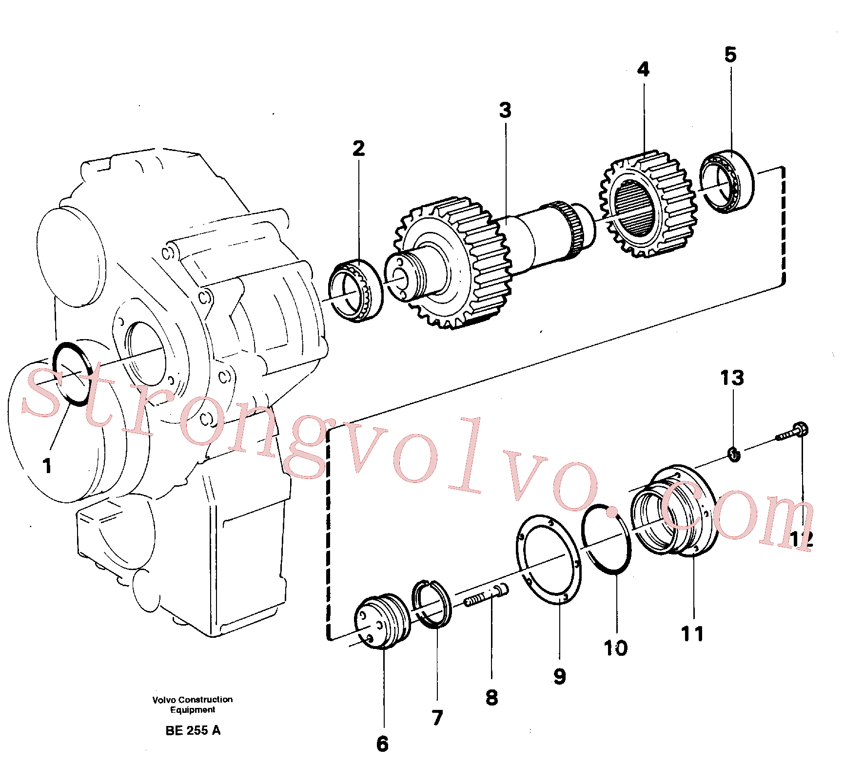 VOE13948982 Volvo Veio intermédio(BE255A Montagem)