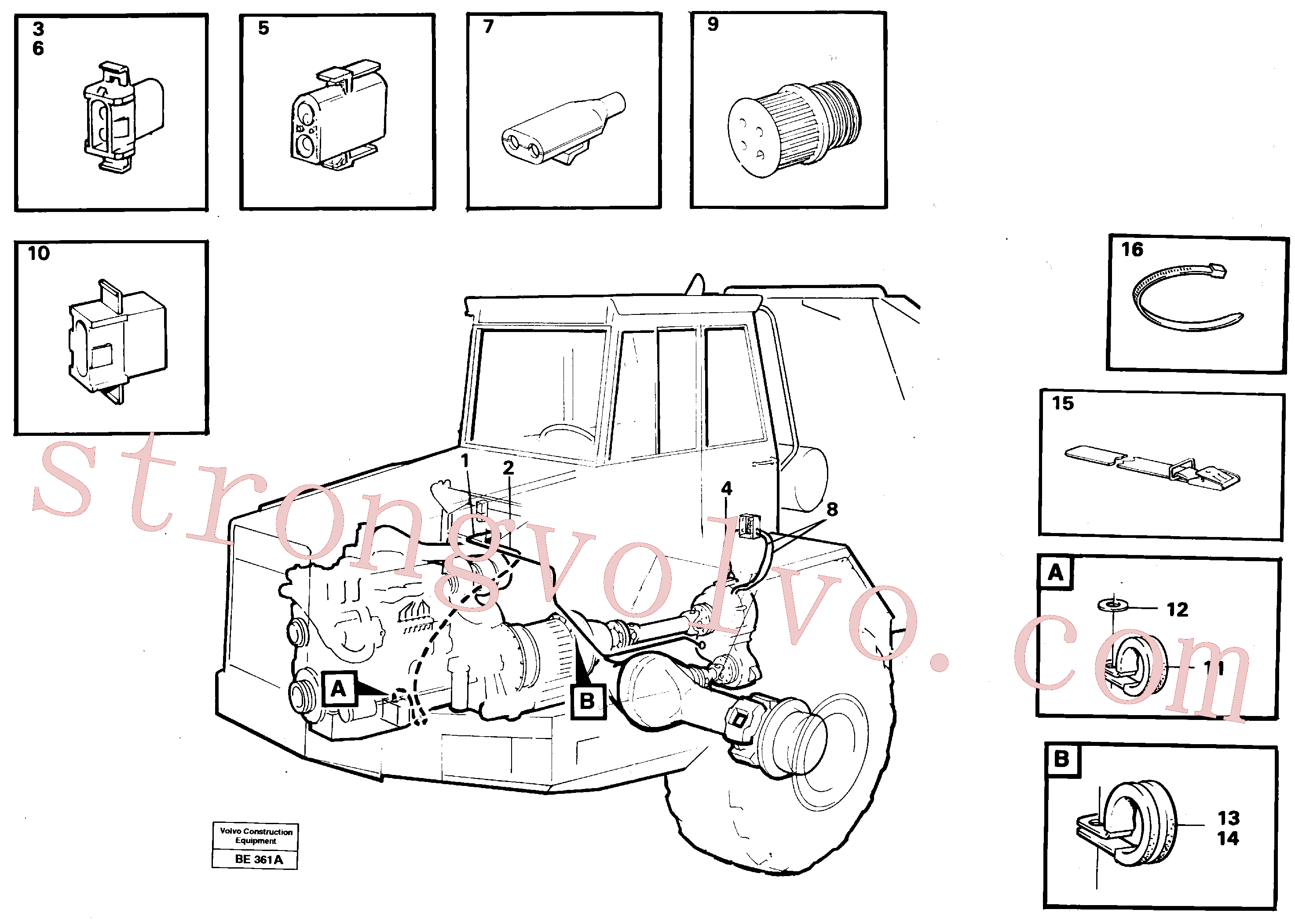 Atacado VOE13948297 Conector Volvo escavadeira
