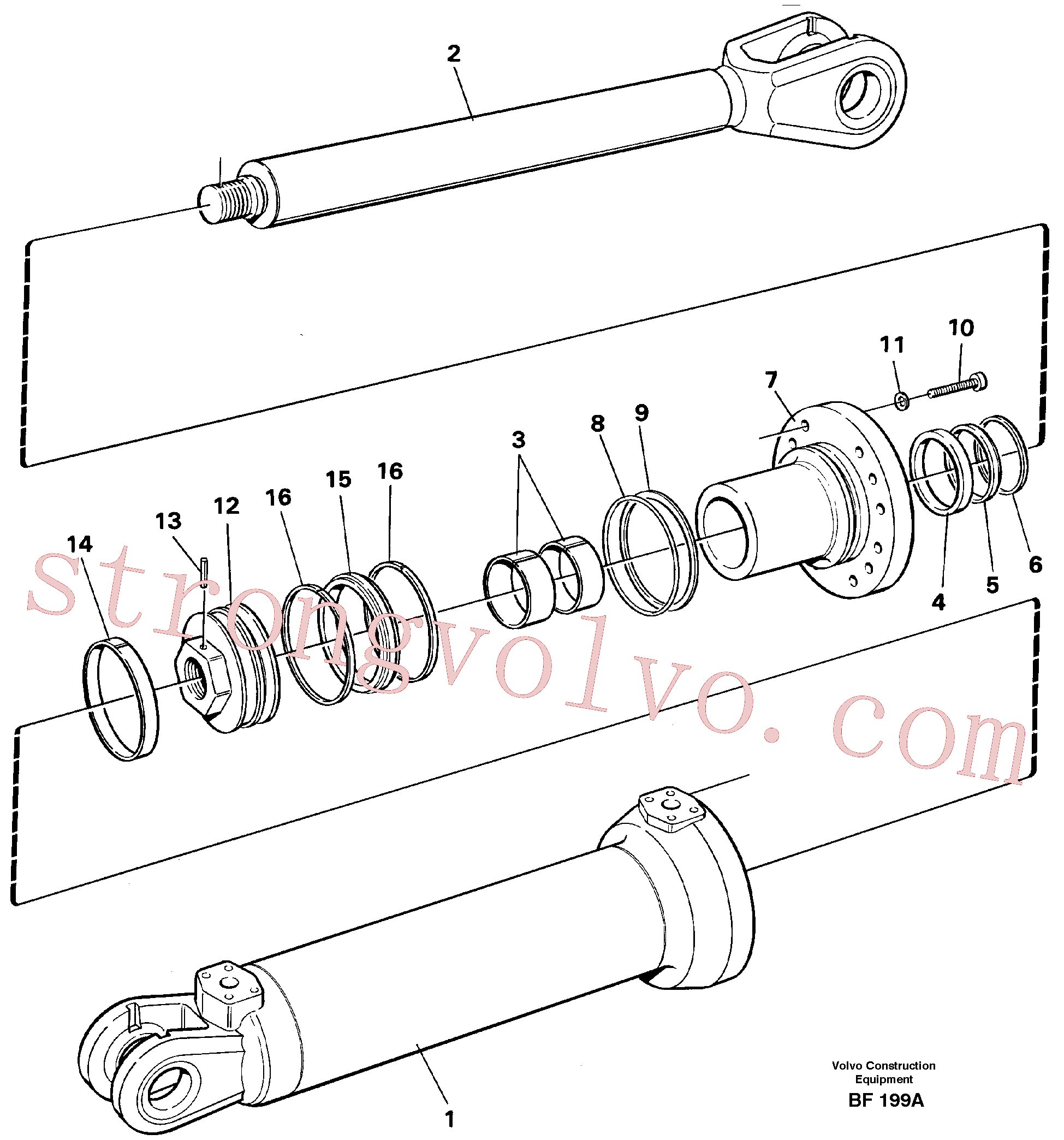 Volvo VOE4833302 Bucha Volvo Acessórios para escavadeira