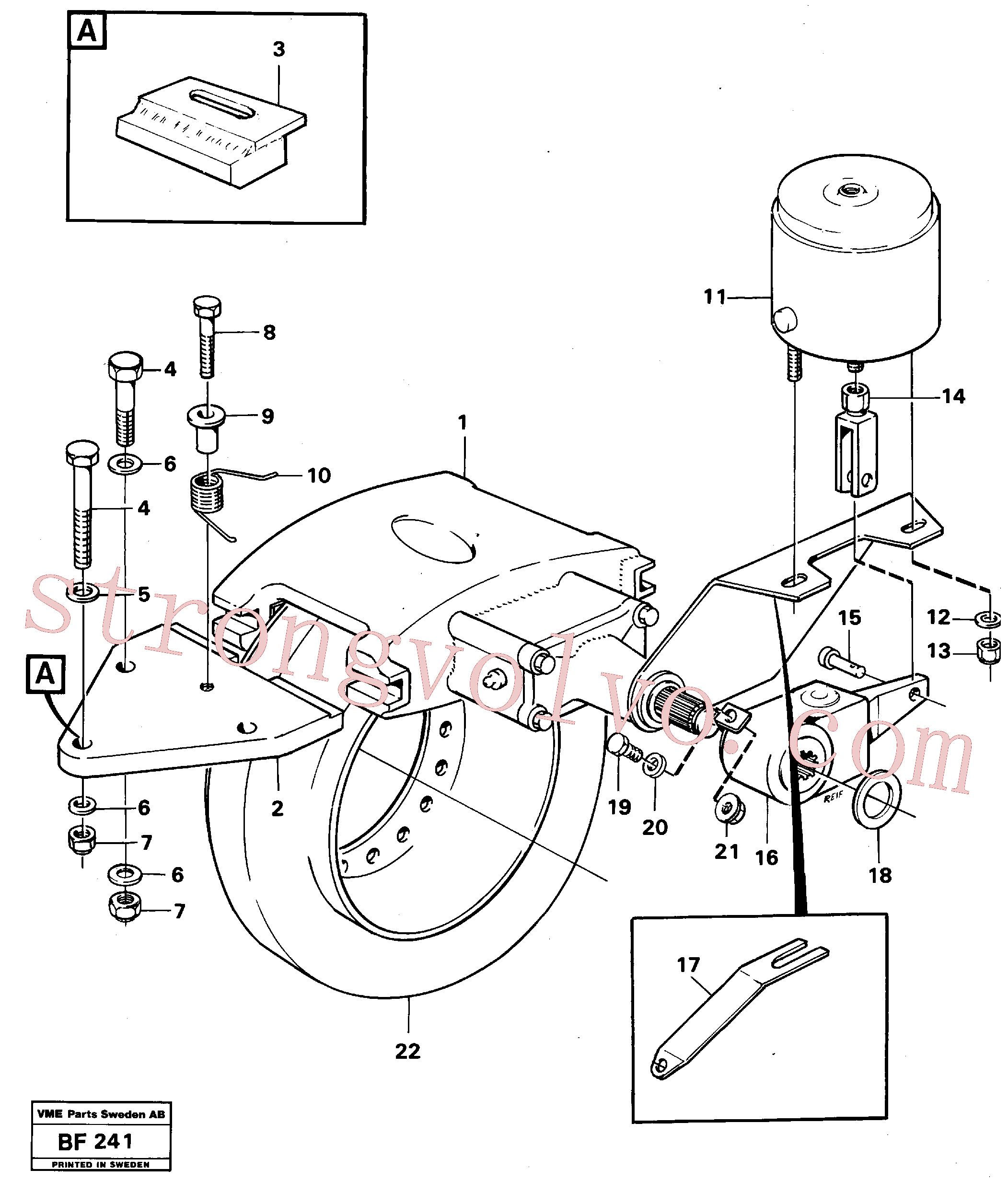 China Made VOE955372 Parafuso sextavado Volvo Acessórios para escavadeira