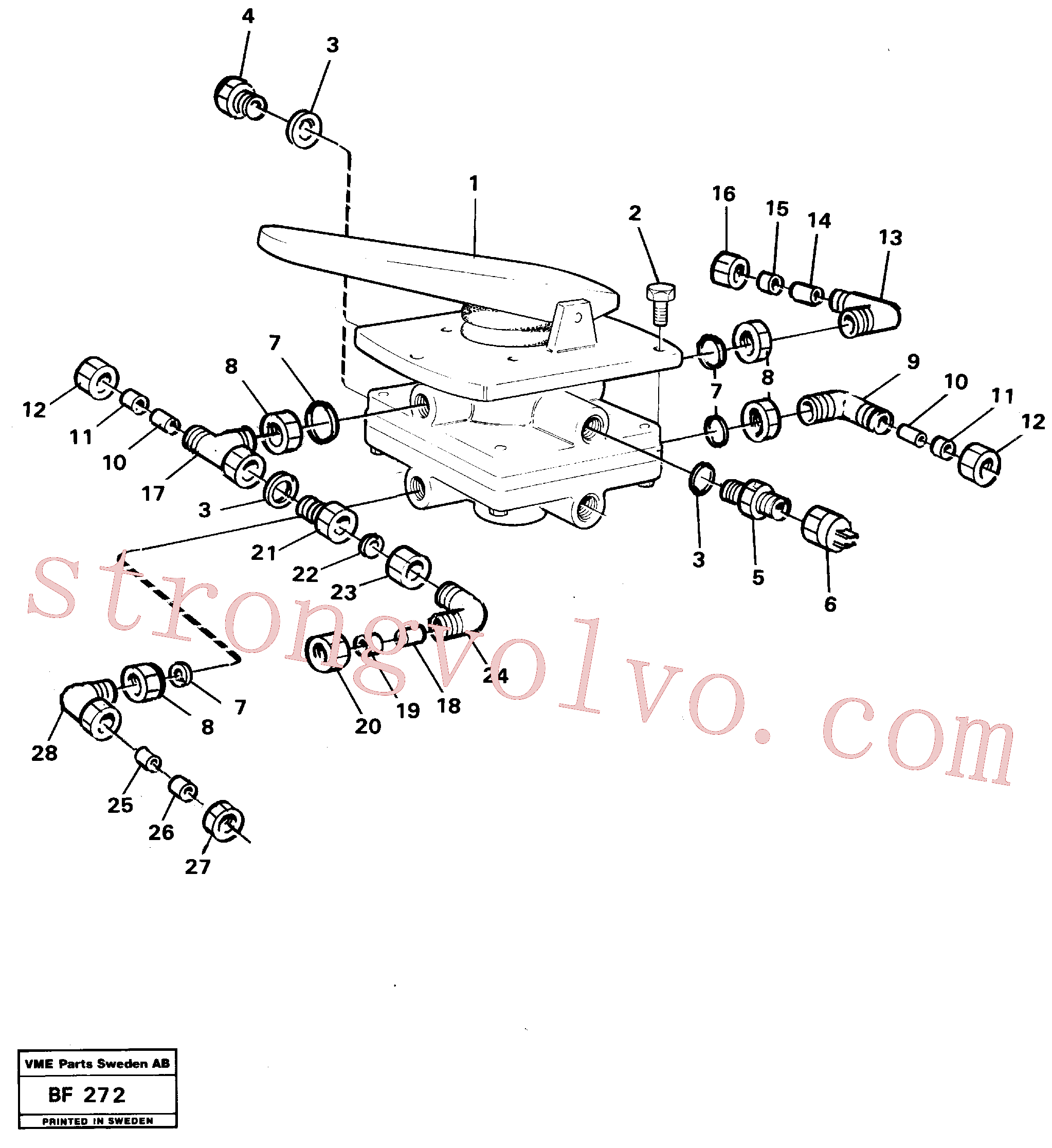VOE13945915 Cotovelo Inscreva-se para Volvo Acessórios para escavadeira