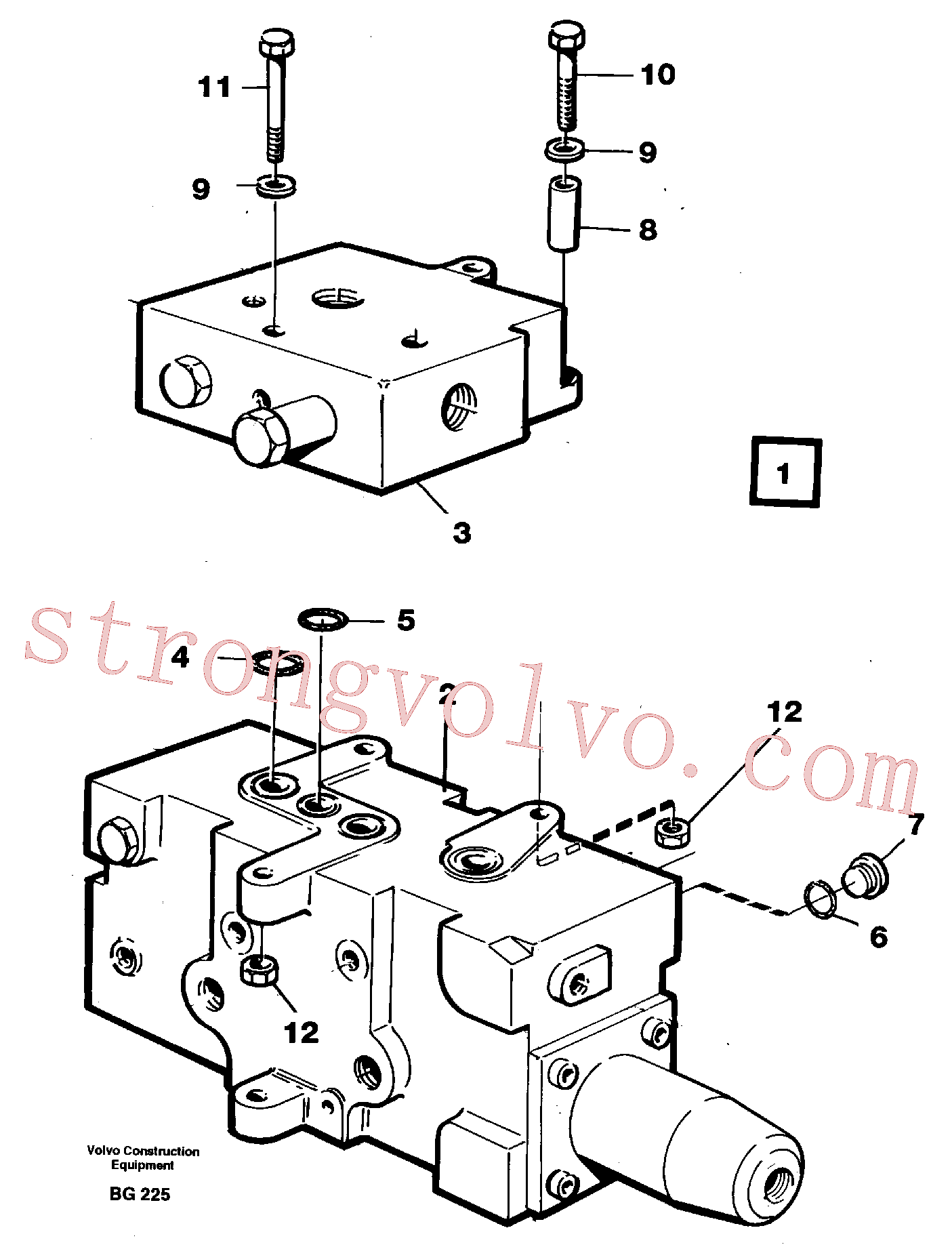 VOE14014612 Volvo Unidade da direcção(BG225 Montagem)