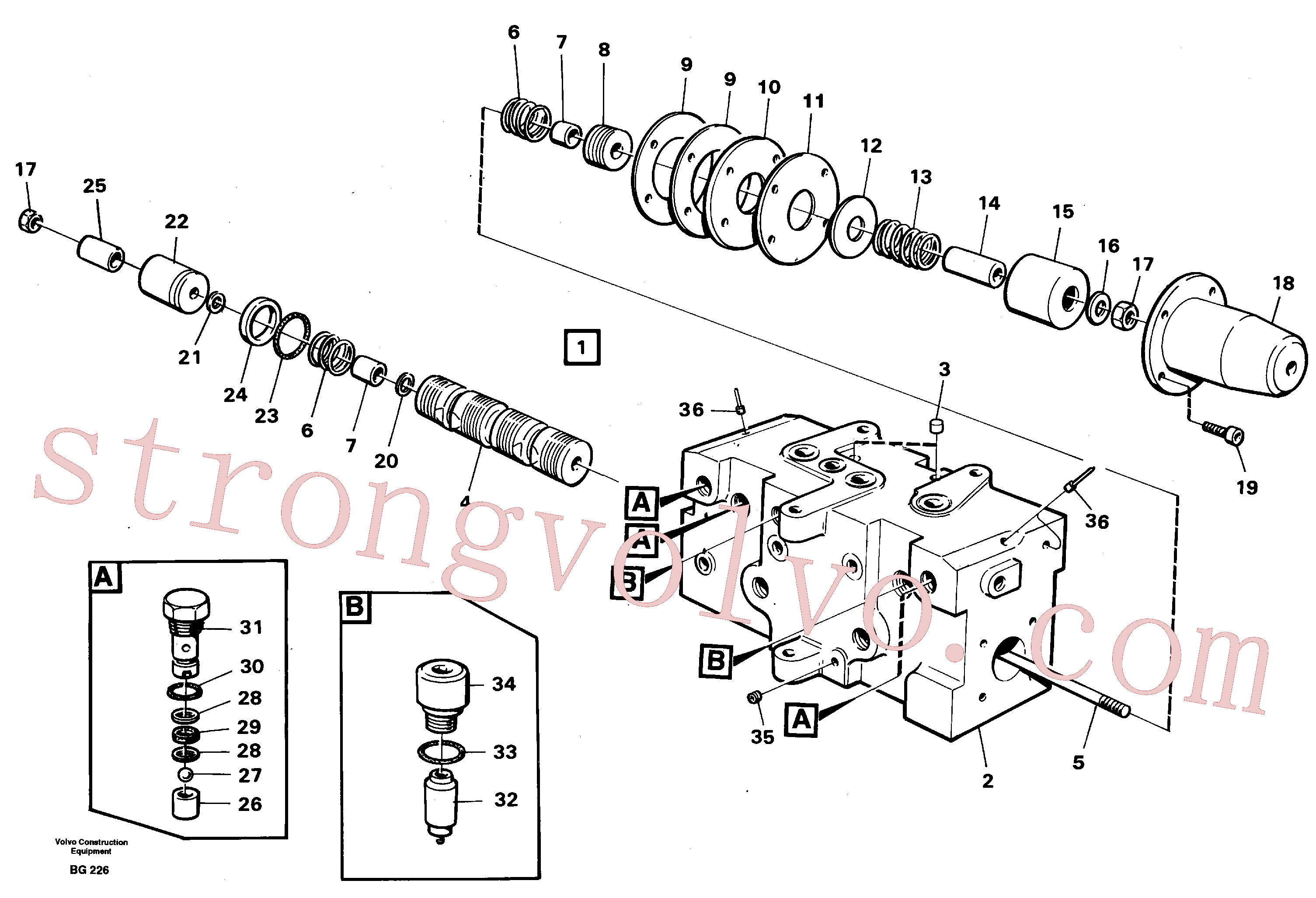 VOE926032 Volvo Unidade da direcção(BG226 Montagem)