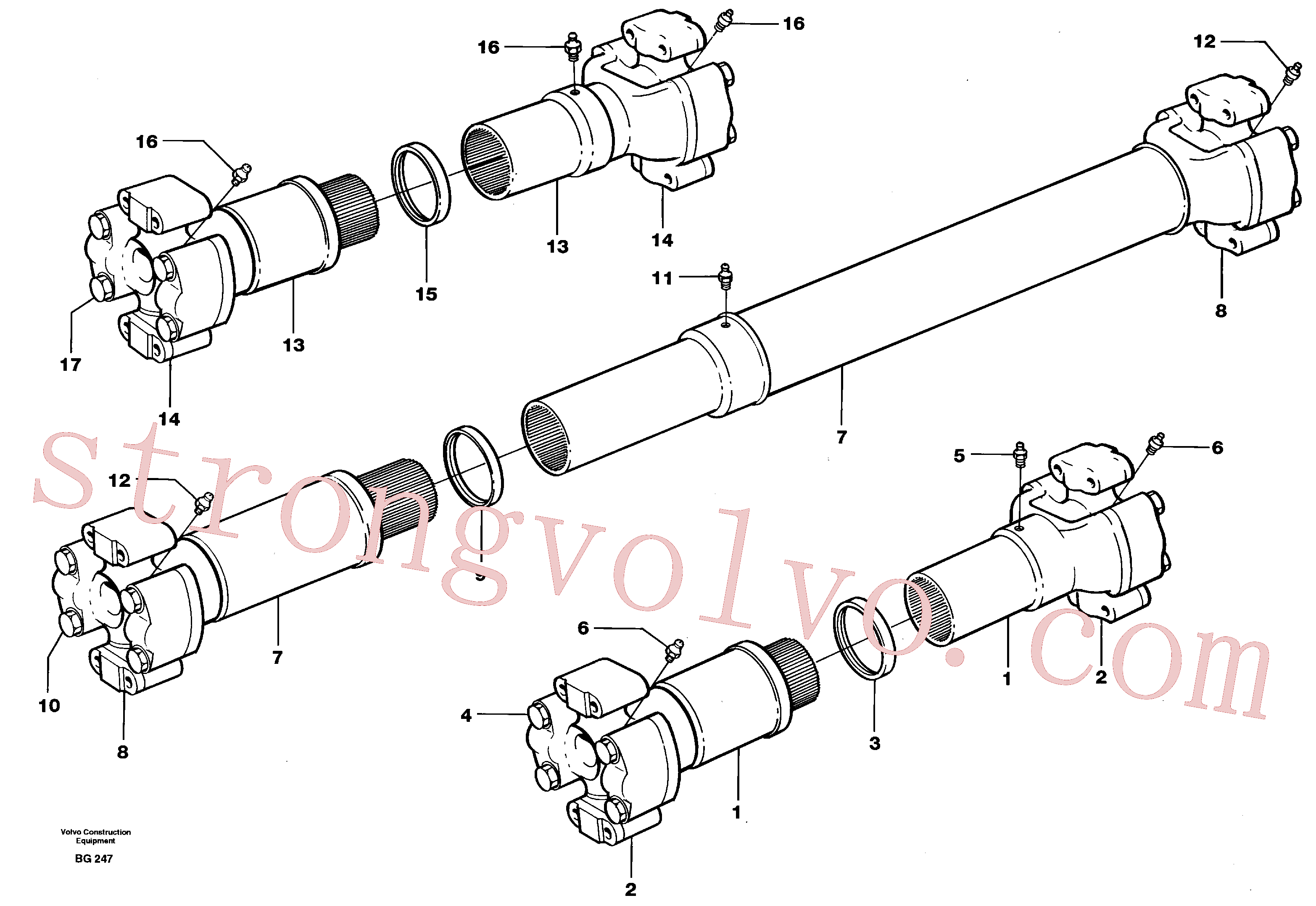 VOE11701339 Volvo Veio de hélice(BG247 Montagem)