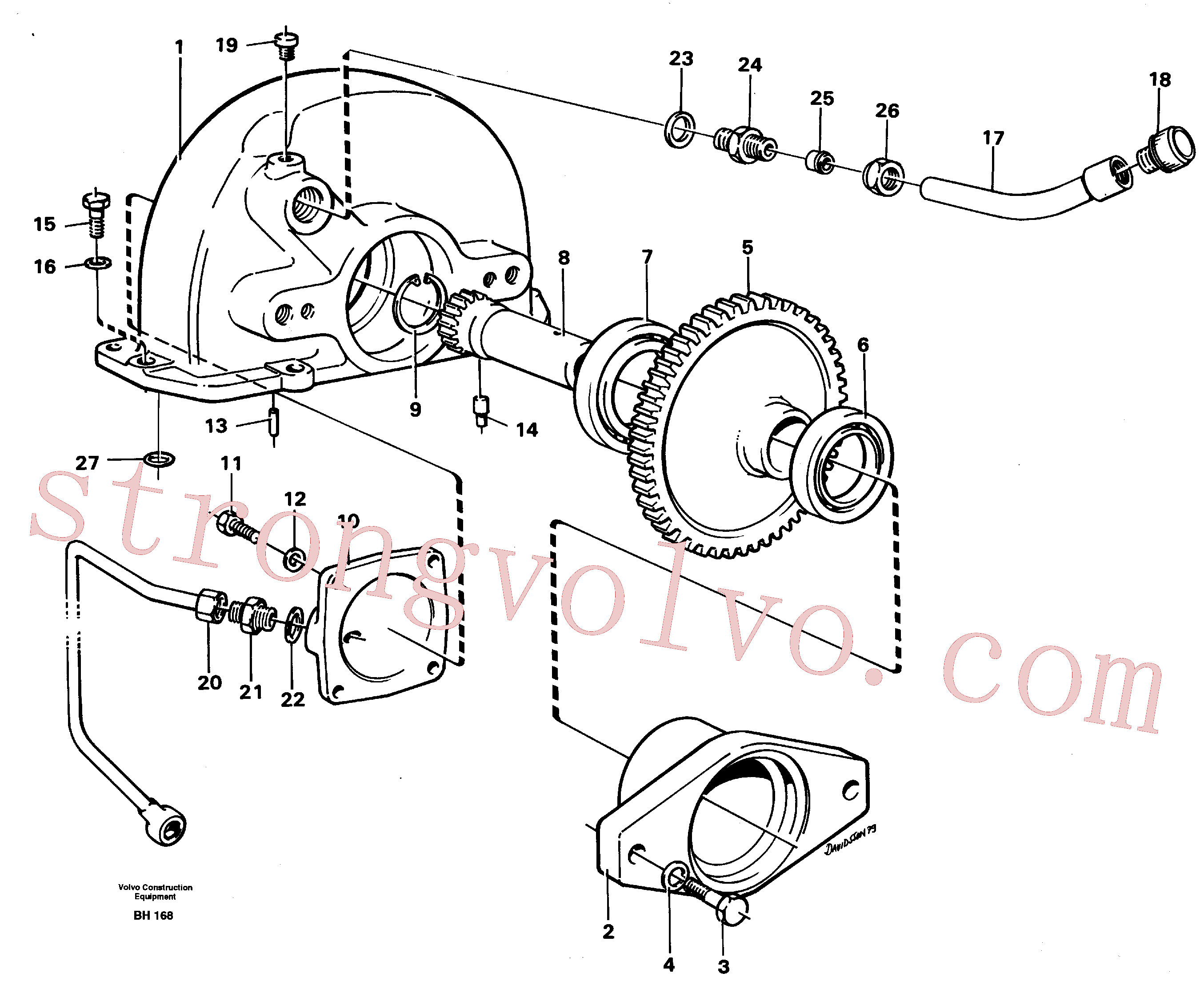 China Made VOE7192566 Niple banjo Volvo Acessórios para escavadeira