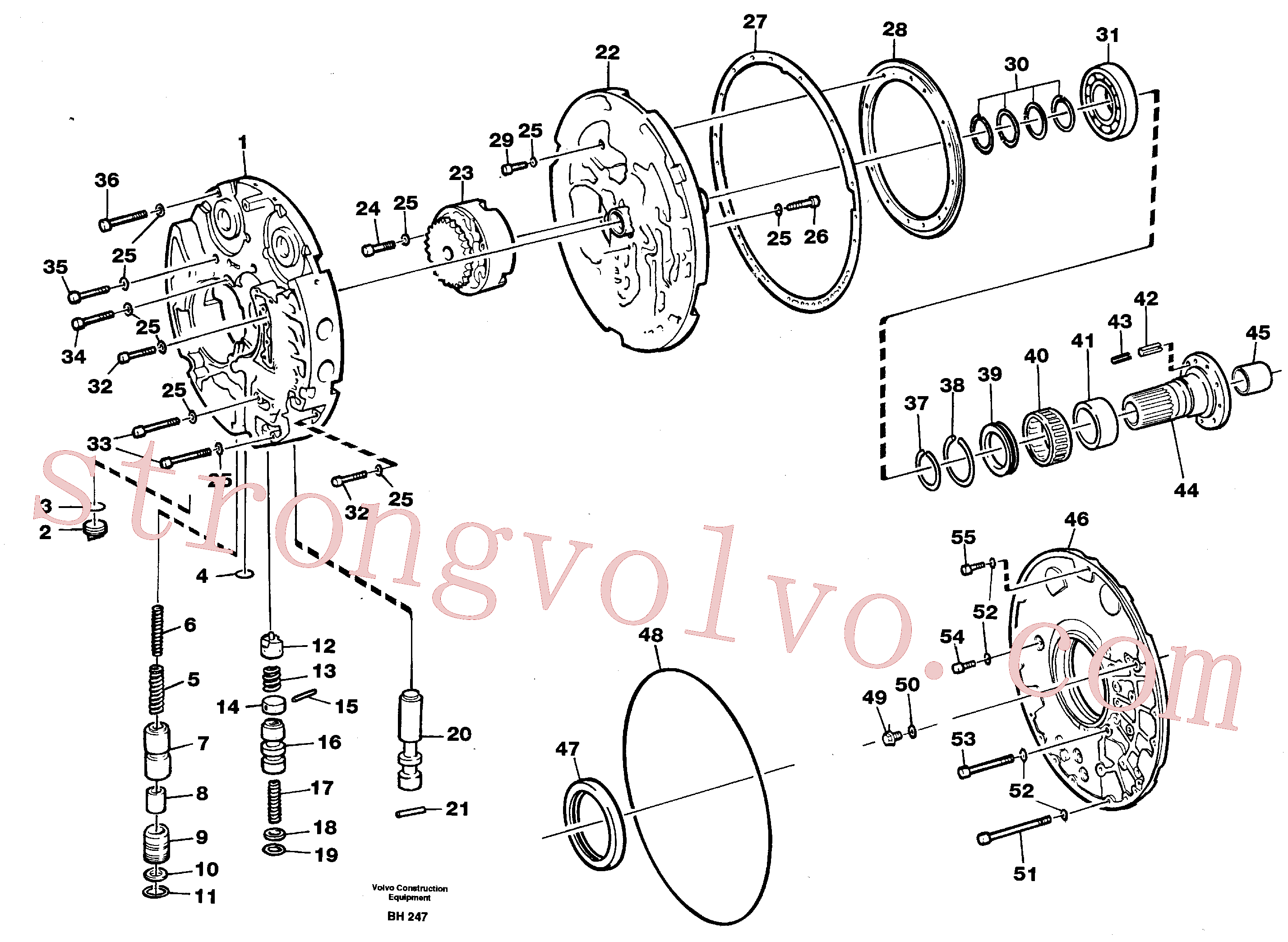 VOE941762 Volvo Distribuidor de óleo(BH247 Montagem)