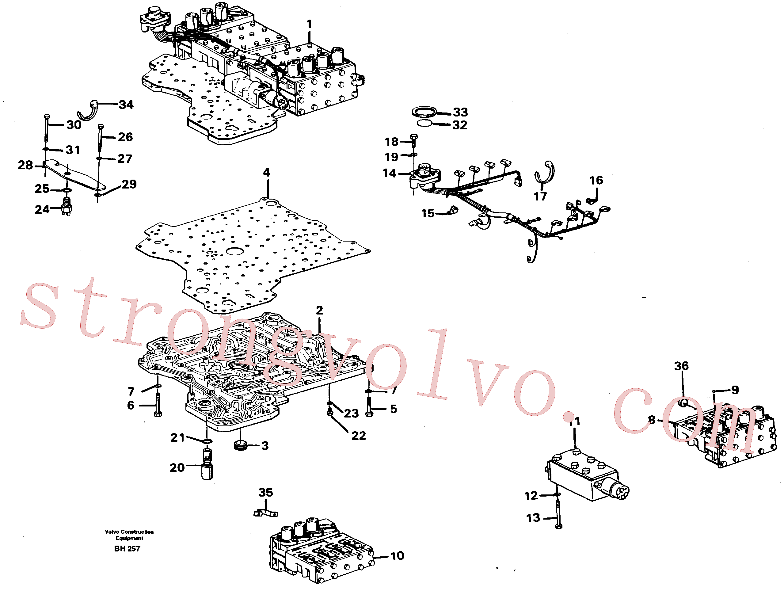 Volvo Acessórios para escavadeira VOE13947818 Parafuso Acessórios