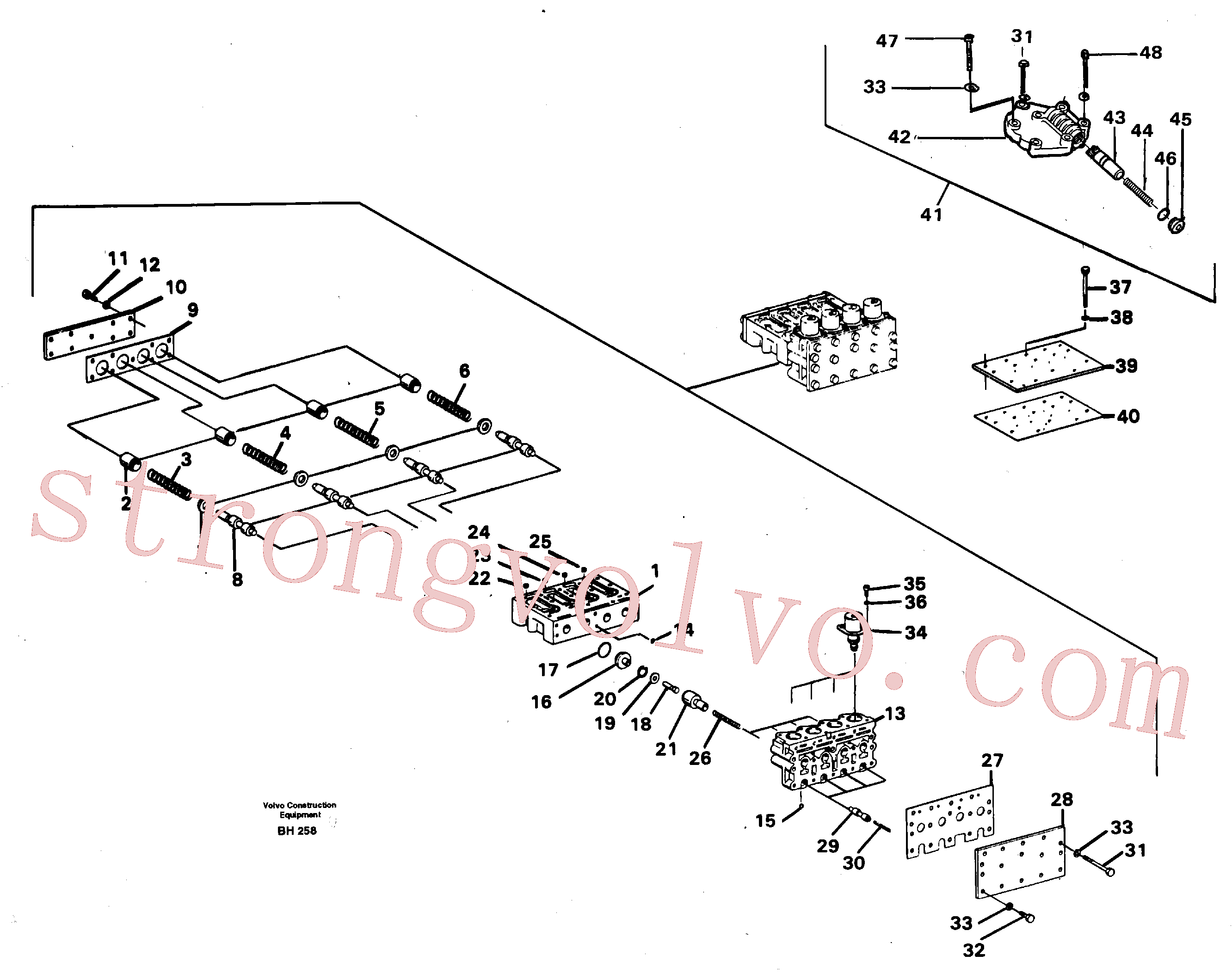 ZM2135011 Volvo Bloco de válvulas(BH258 Montagem)
