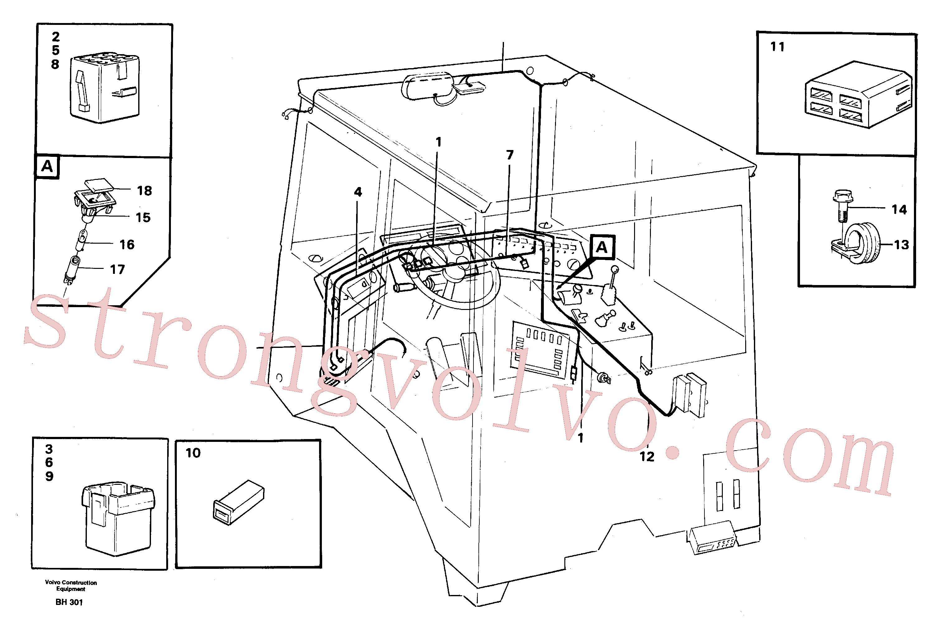 Volvo Montagem VOE182034 Lâmpada Acessórios