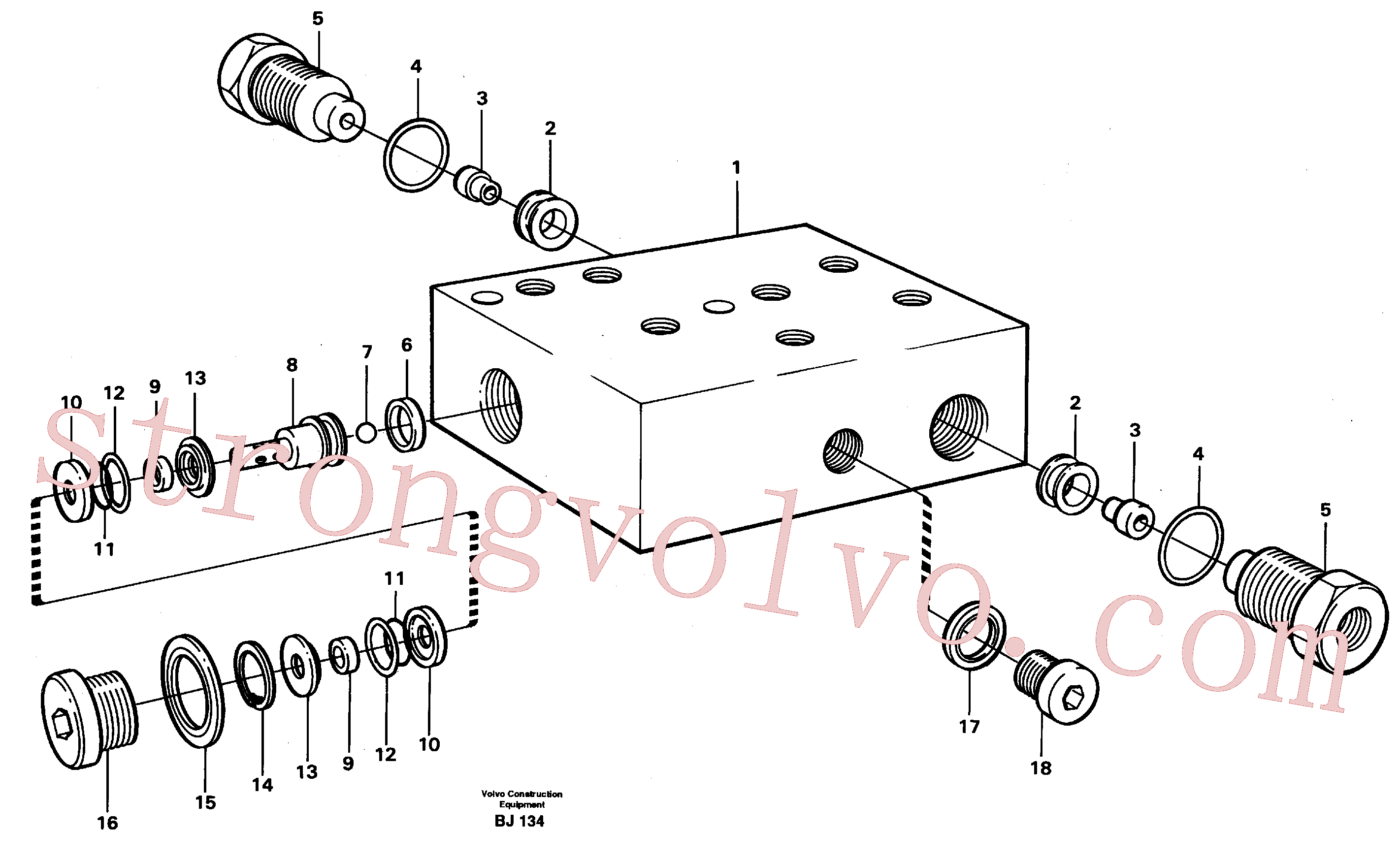 VOE11999447 Bujão Inscreva-se para Volvo Acessórios para escavadeira