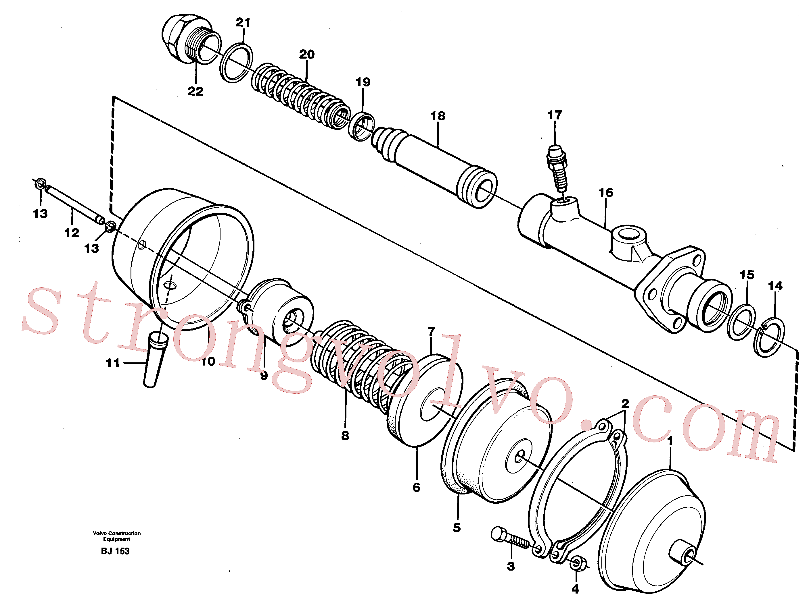 VOE955299 Volvo Unidade de assistência dos travões(BJ153 Montagem)