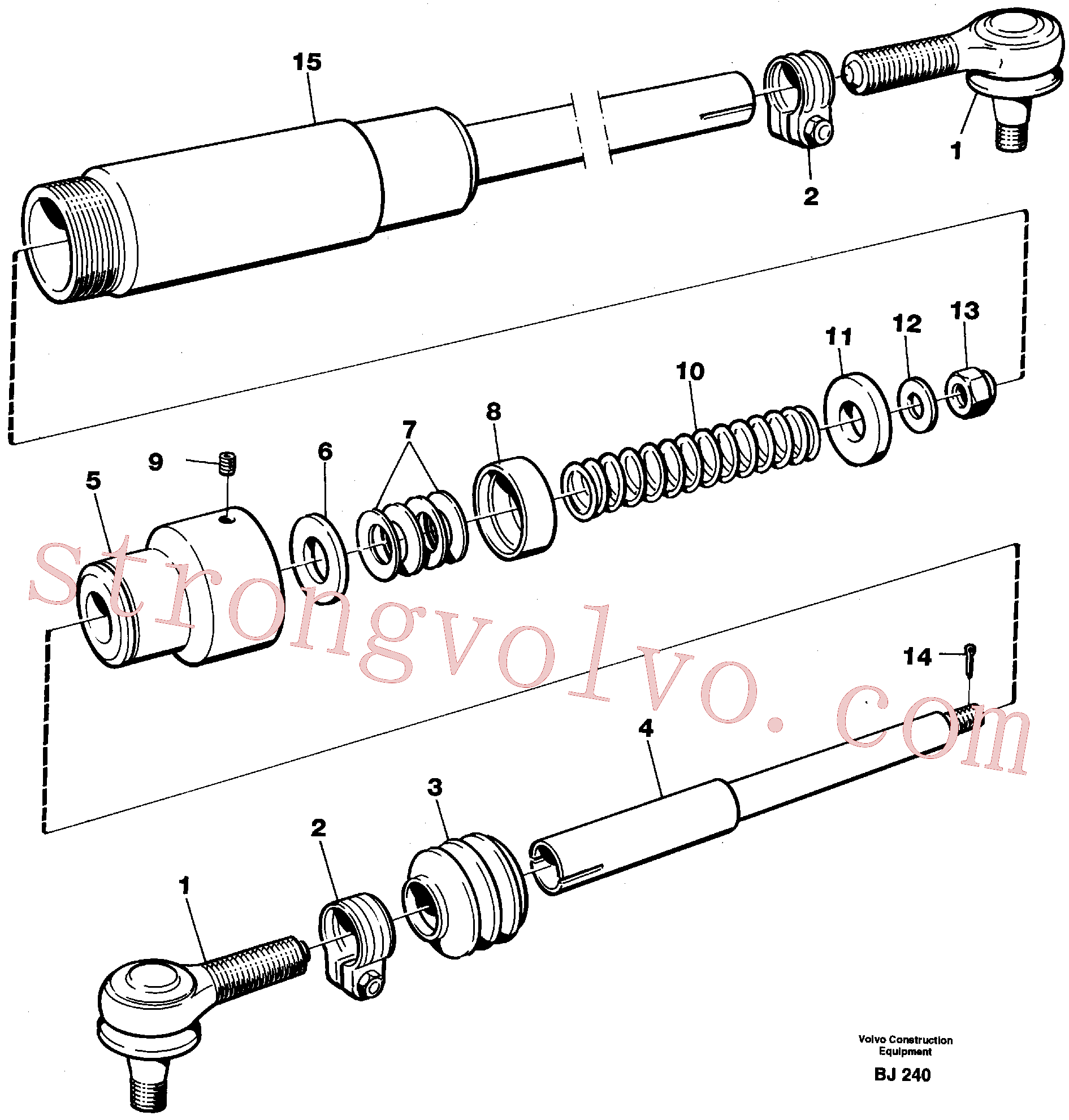 Atacado VOE907838 Chaveta fendida Volvo escavadeira