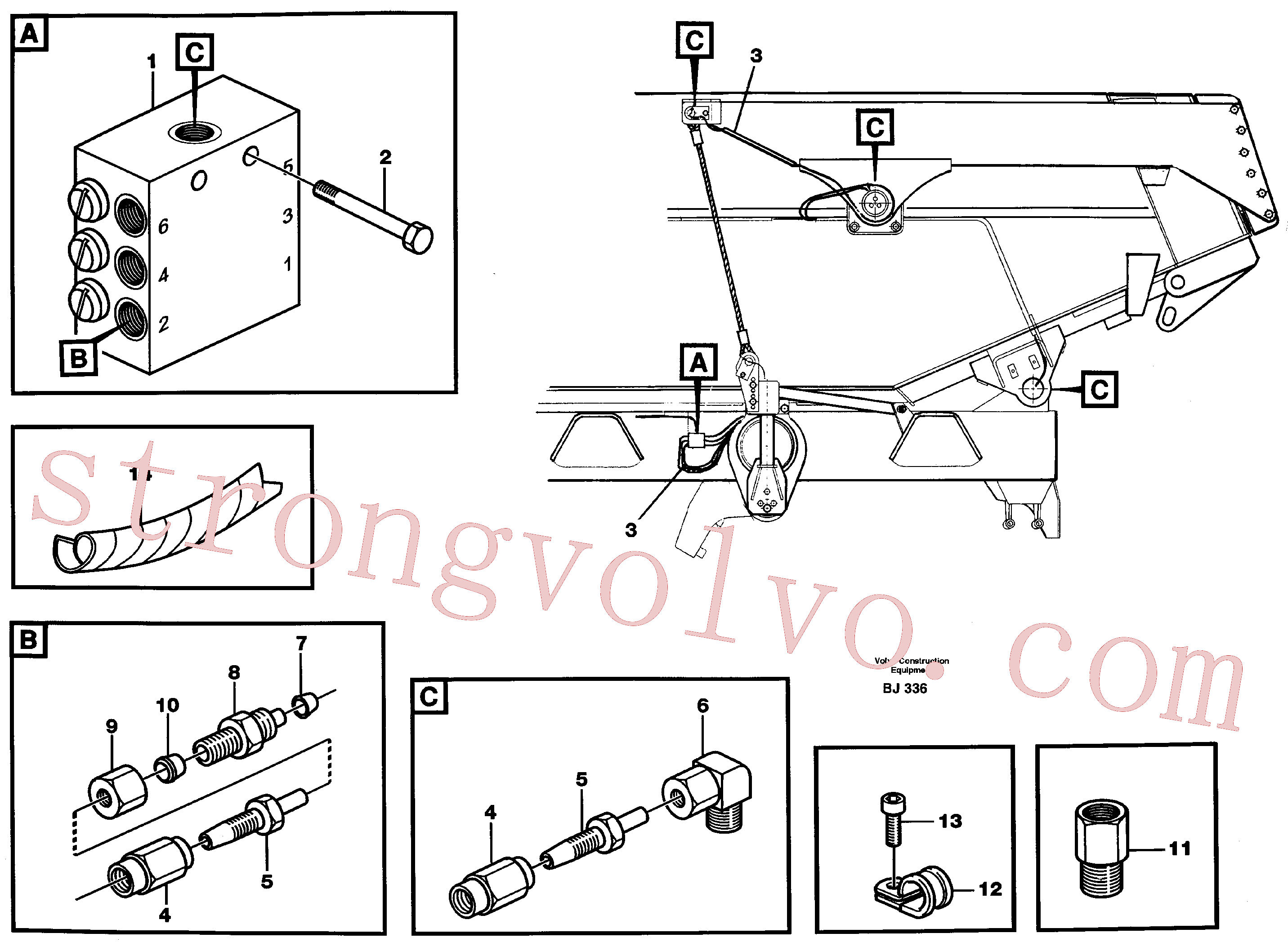 VOE14214022 Volvo Lubrificação centralizada(BJ336 Montagem)