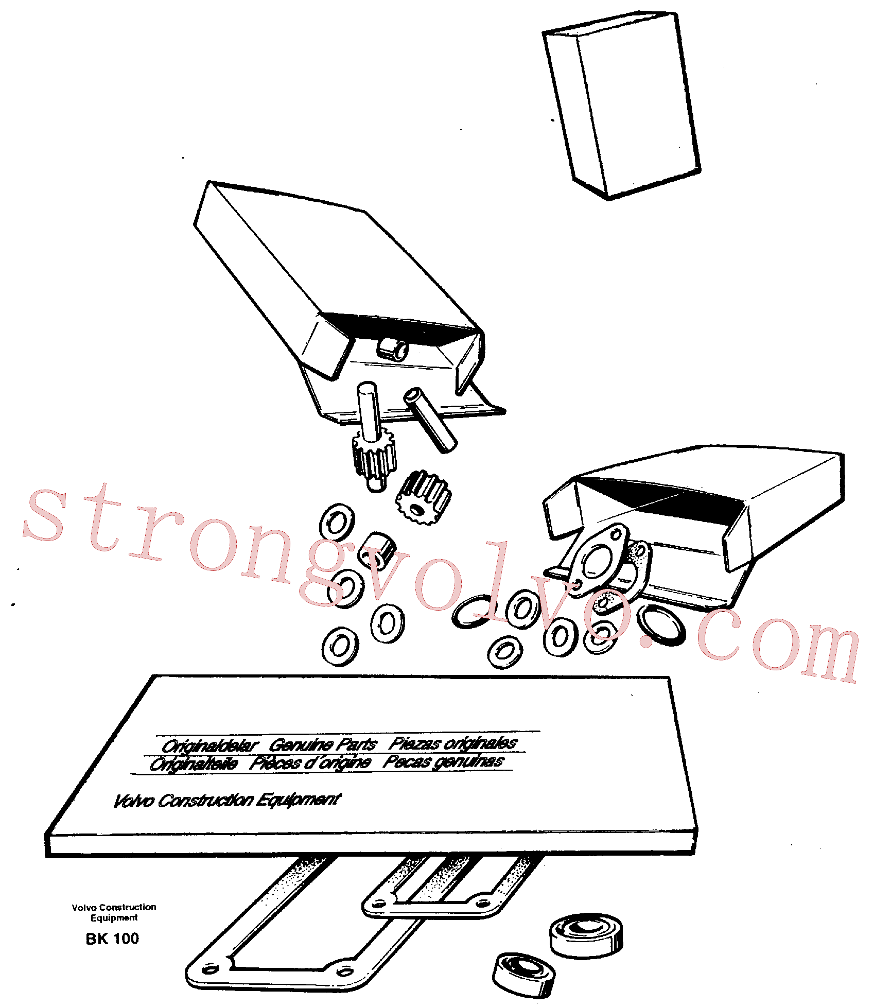 VOE11989816 Volvo Kit de juntas para a transmissão, Kits de reparação para o motor(BK100 Montagem)