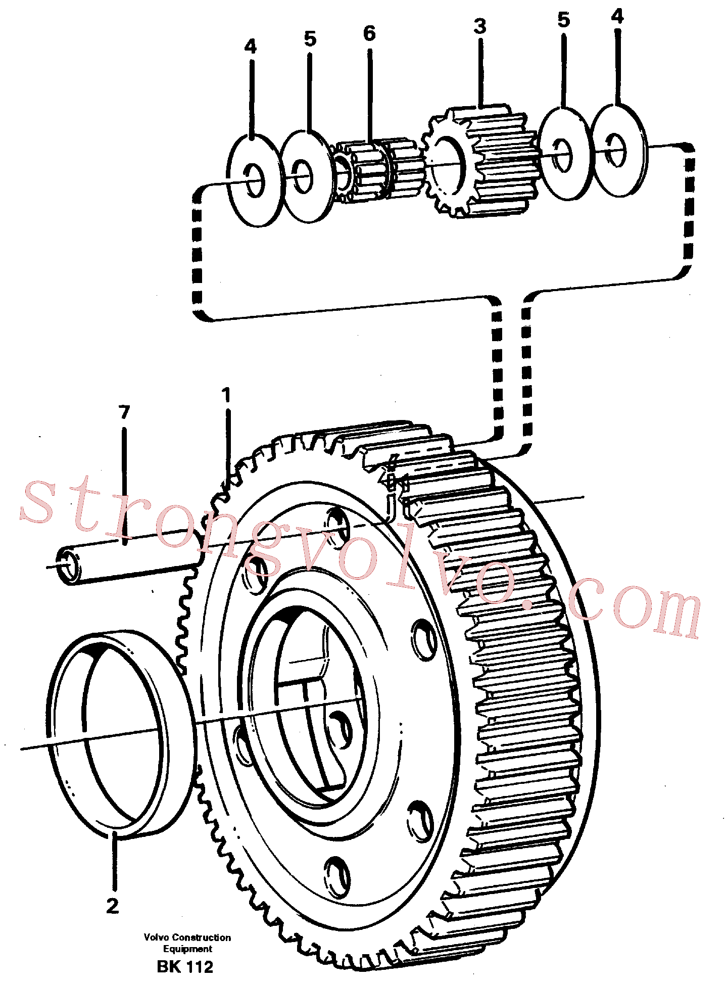 VOE11036935 Volvo Kit de planetários, estágio 5(BK112 Montagem)