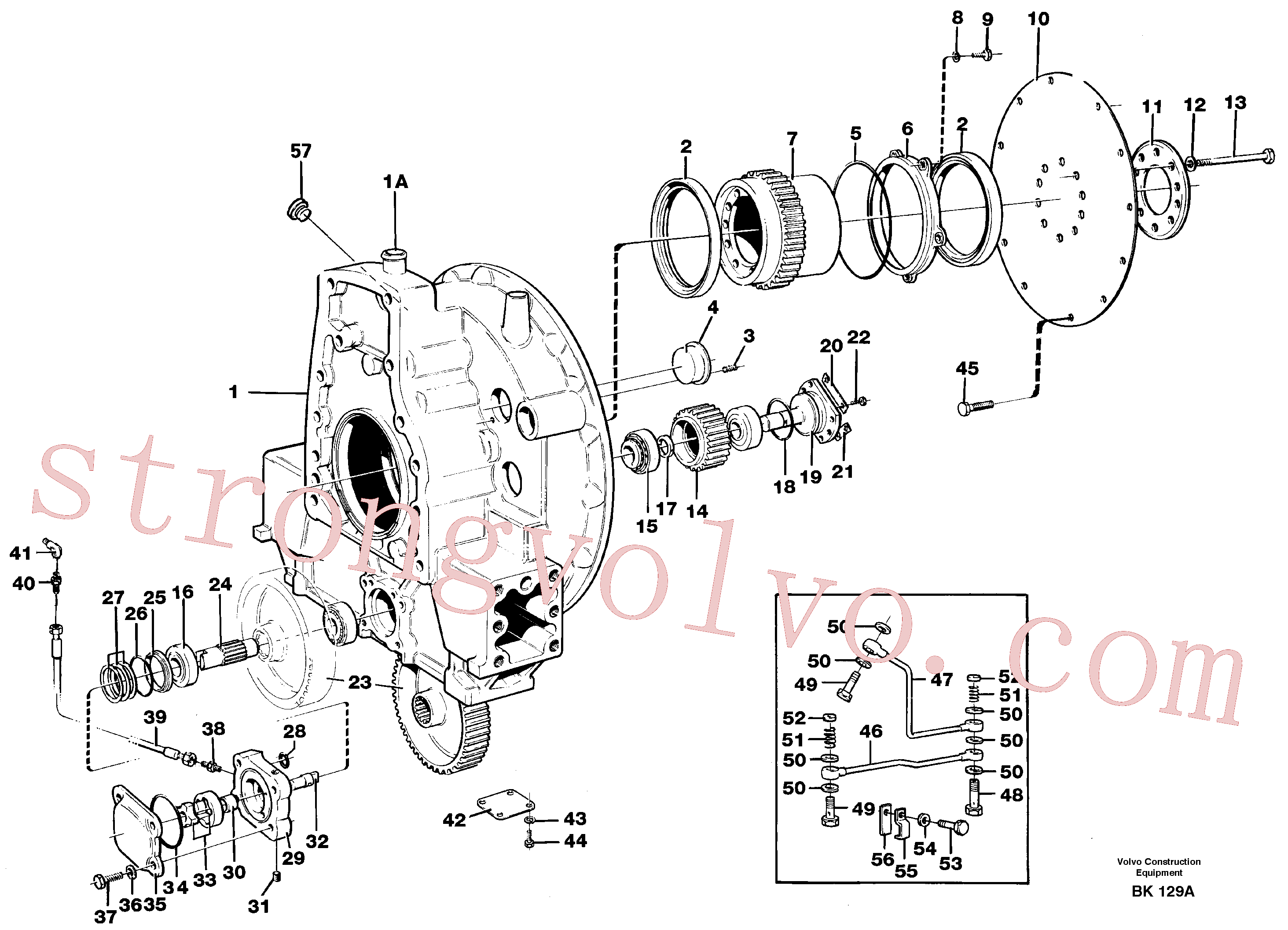 VOE13943943 Volvo Accionamento da bomba(BK129A Montagem)
