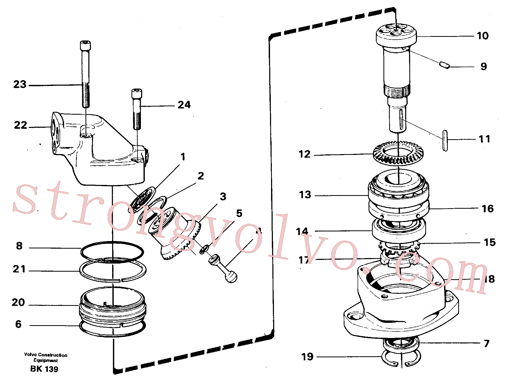 Volvo Montagem VOE117851 Anel de vedação Acessórios