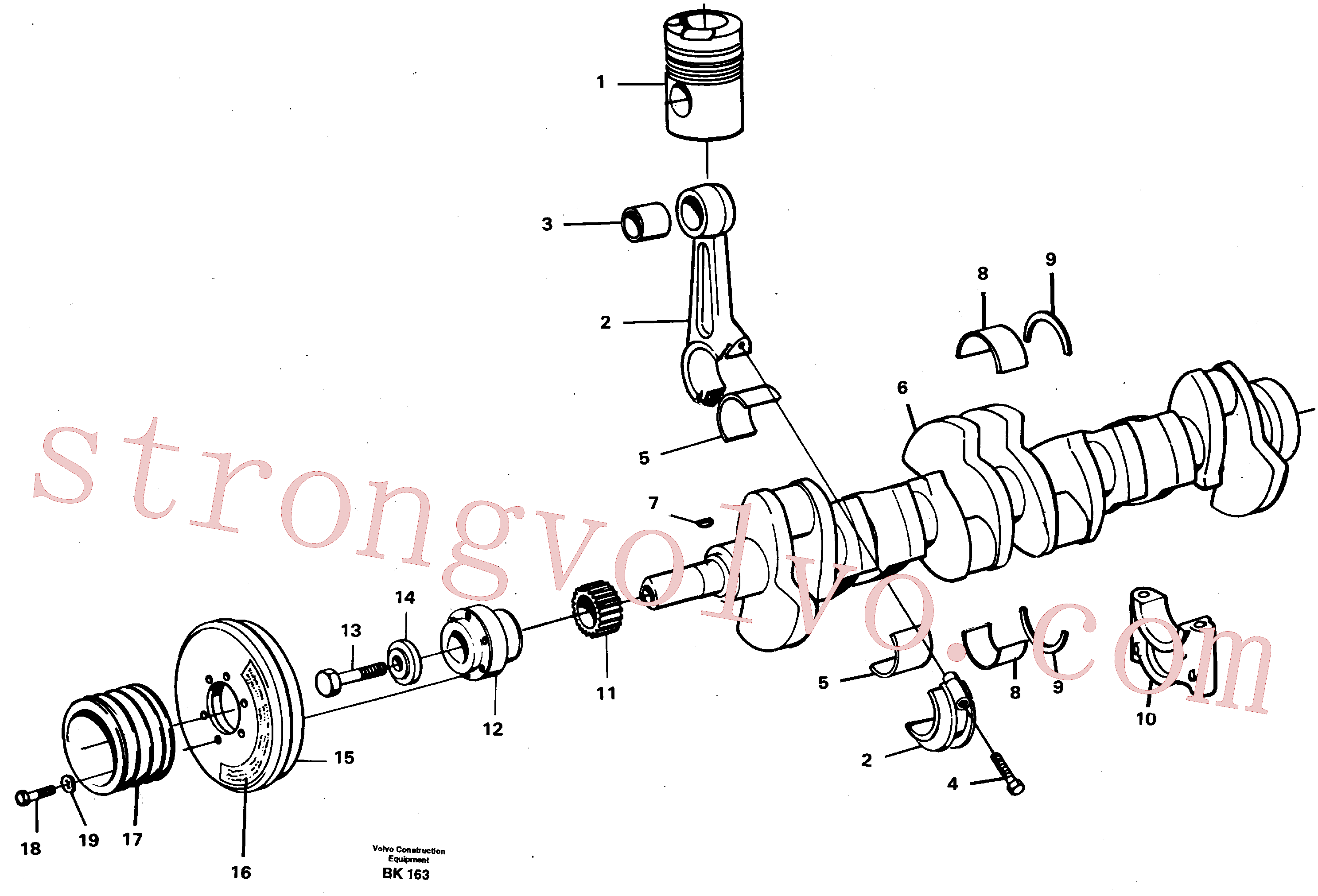 VOE14014905 Volvo Cambota e peças associadas(BK163 Montagem)
