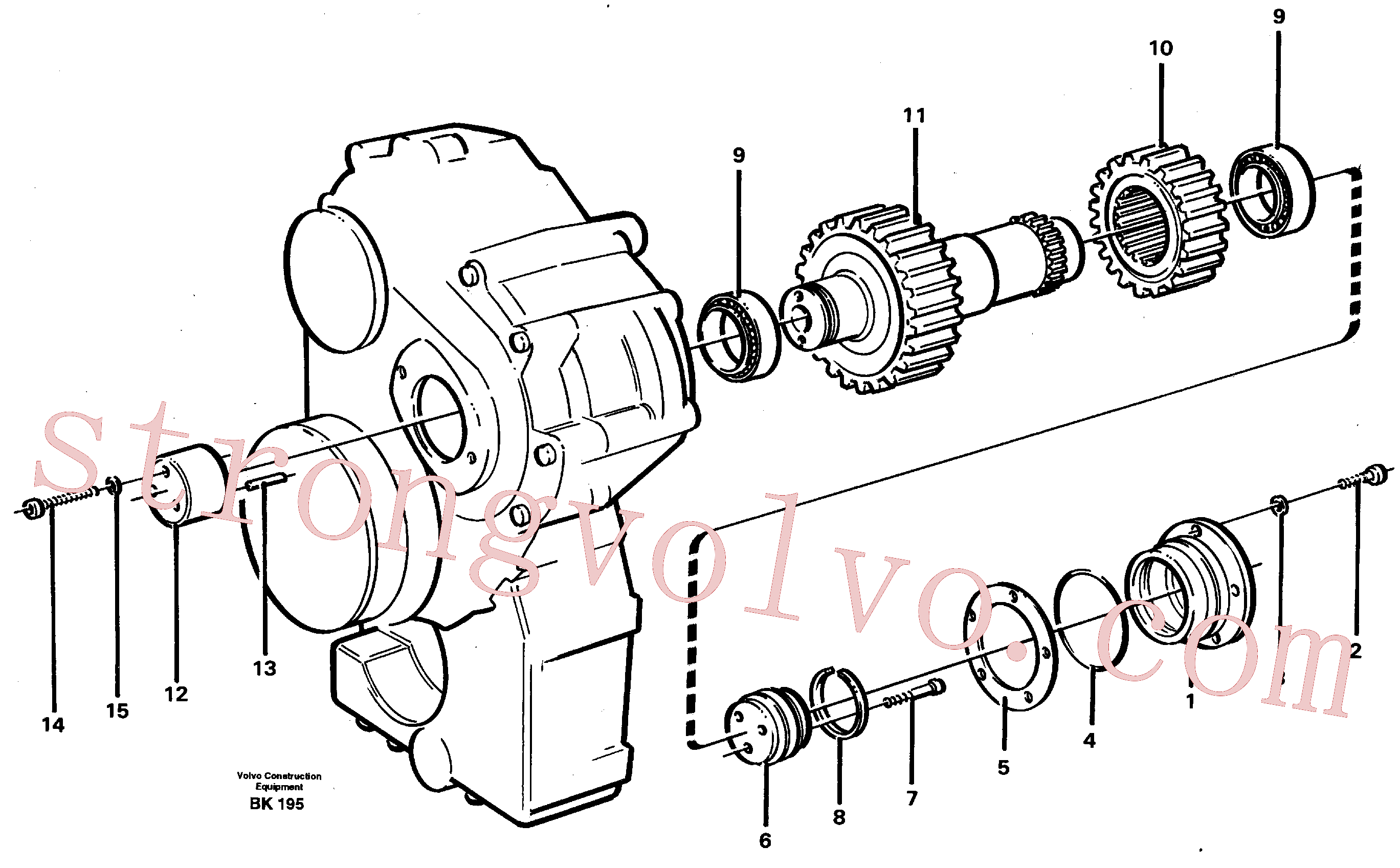 VOE959232 Volvo Veio intermédio(BK195 Montagem)