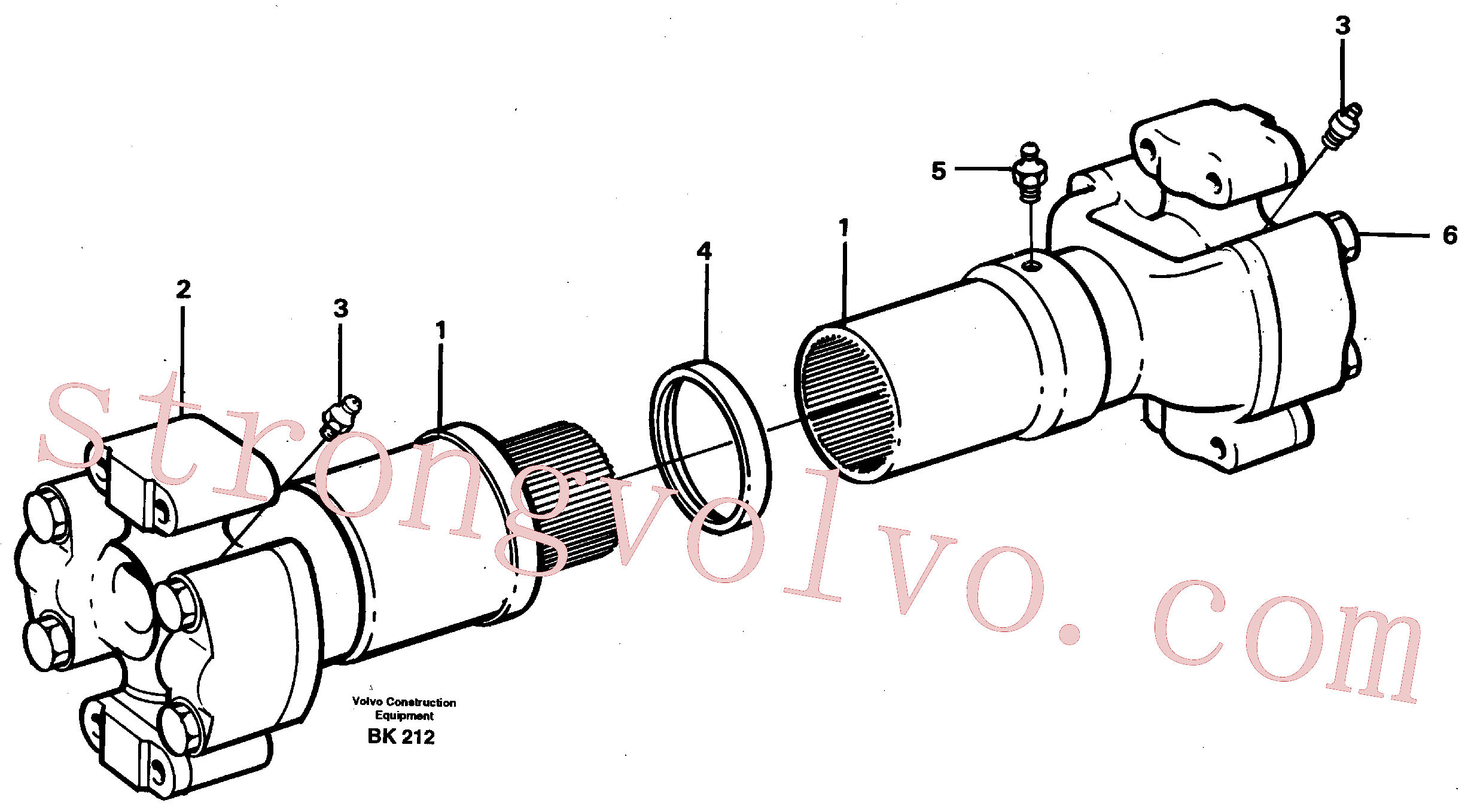VOE11701339 Volvo Veio de hélice(BK212 Montagem)