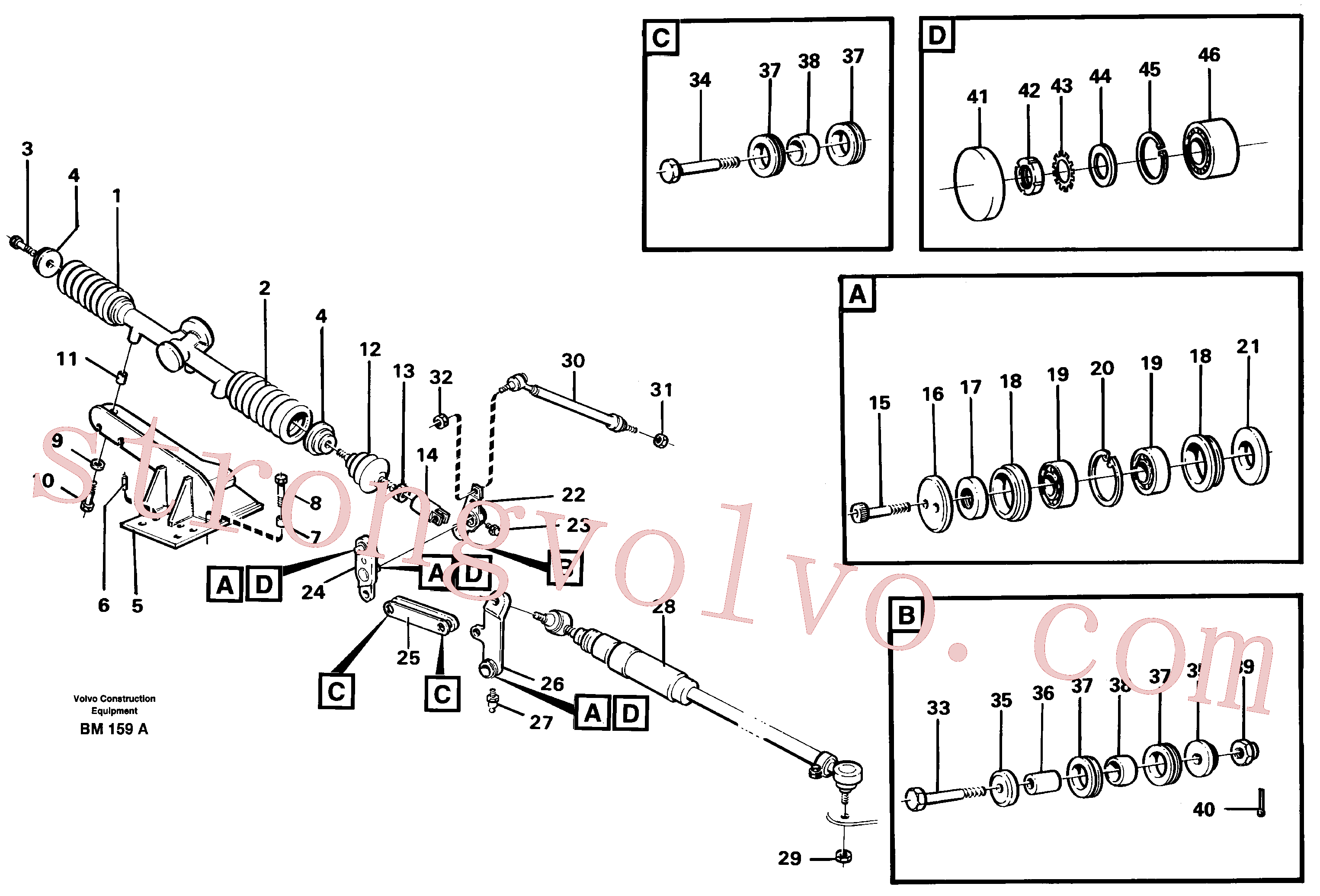 VOE11037342 Volvo Articulação da direcção(BM159A Montagem)