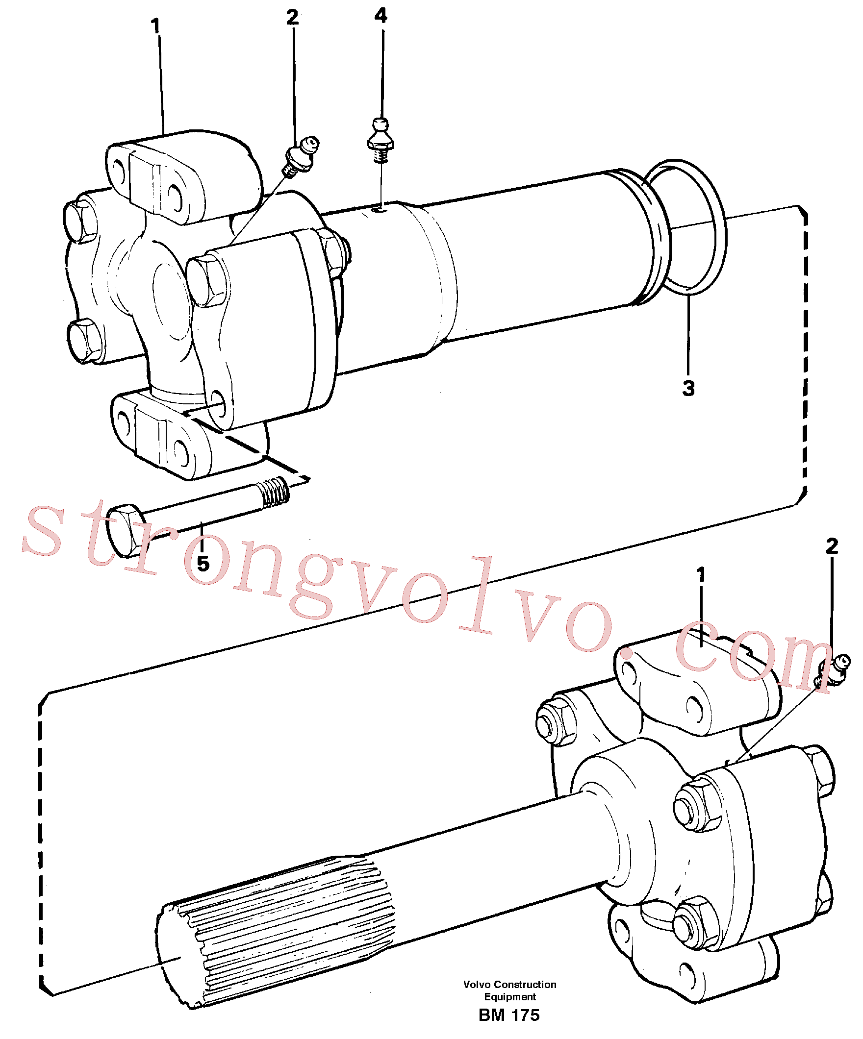VOE11707091 Volvo Veio de hélice(BM175 Montagem)