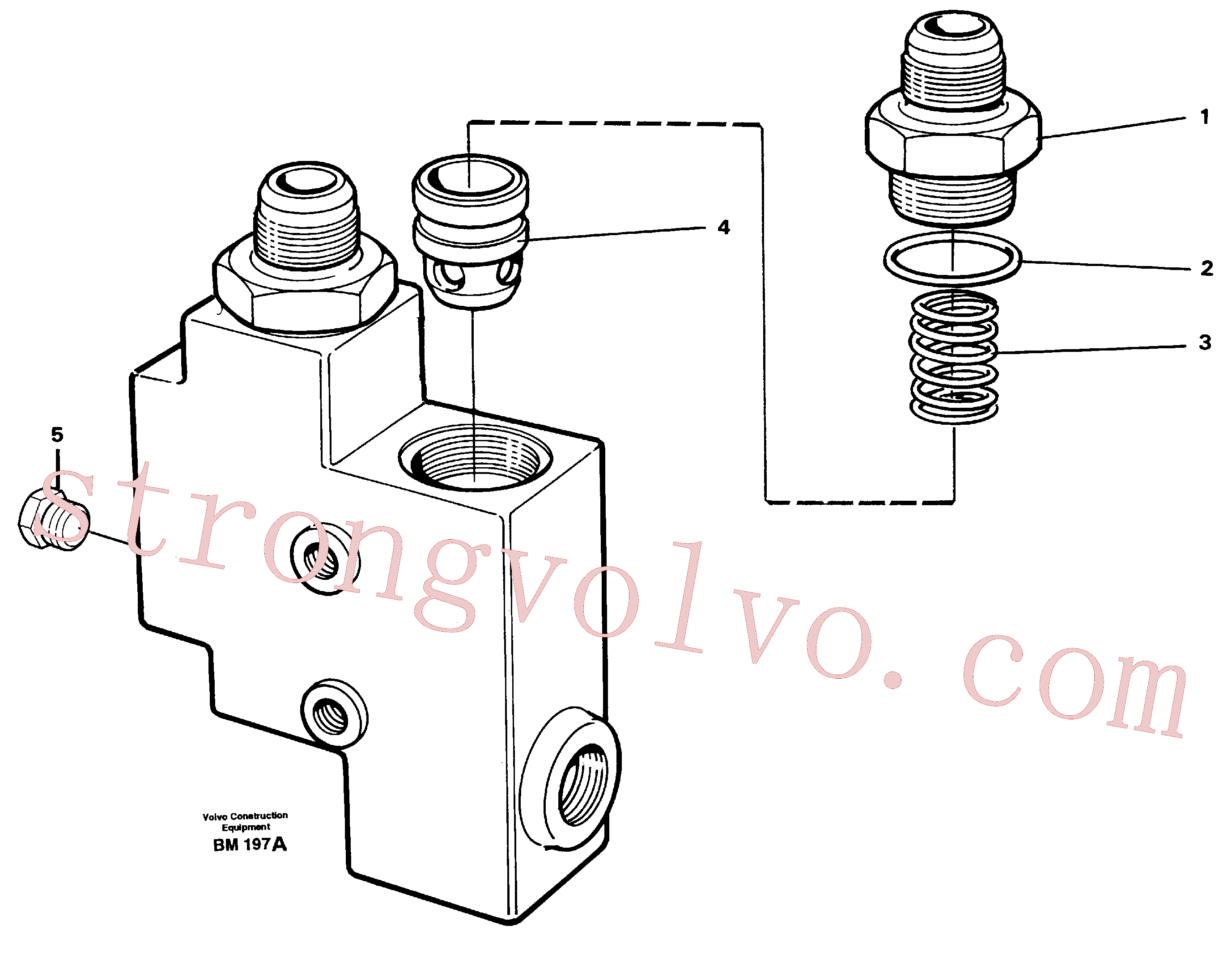 VOE1522550 Volvo Válvula de retenção(BM197A Montagem)