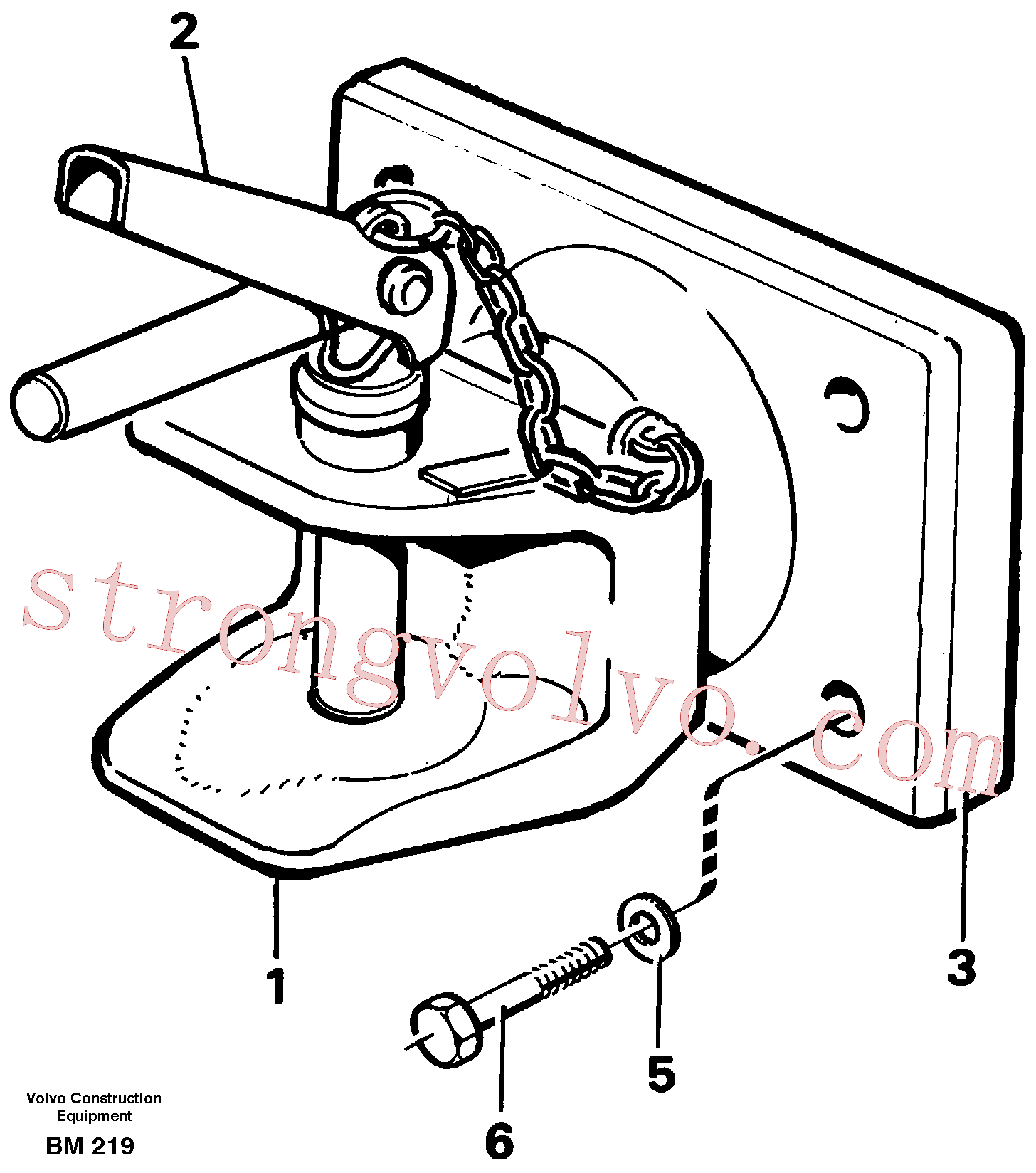 VOE14014639 Volvo Engate de reboque(BM219 Montagem)