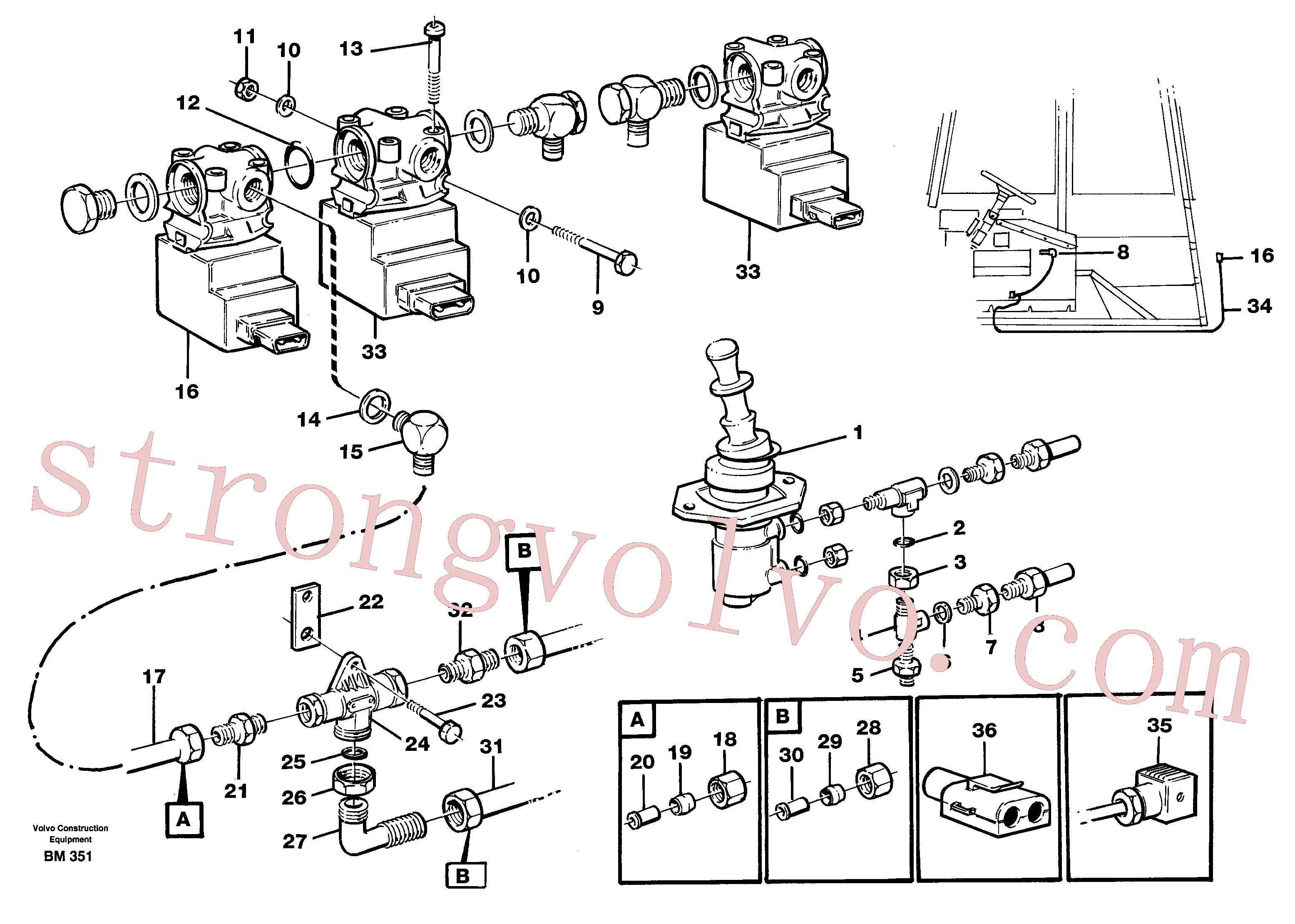 VOE967559 Volvo Travão carga e descarga(BM351 Montagem)