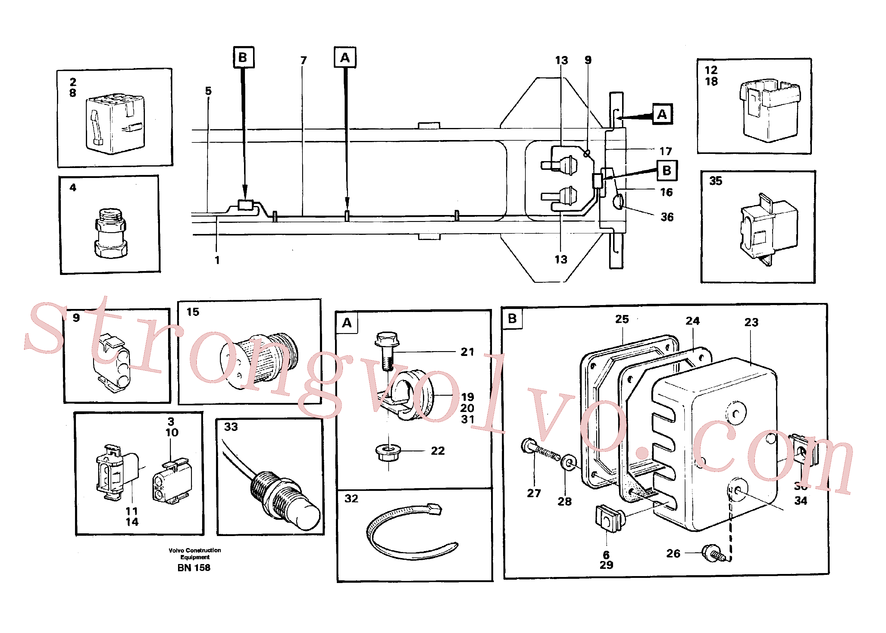 China Made VOE952627 Braçadeira Volvo Acessórios para escavadeira