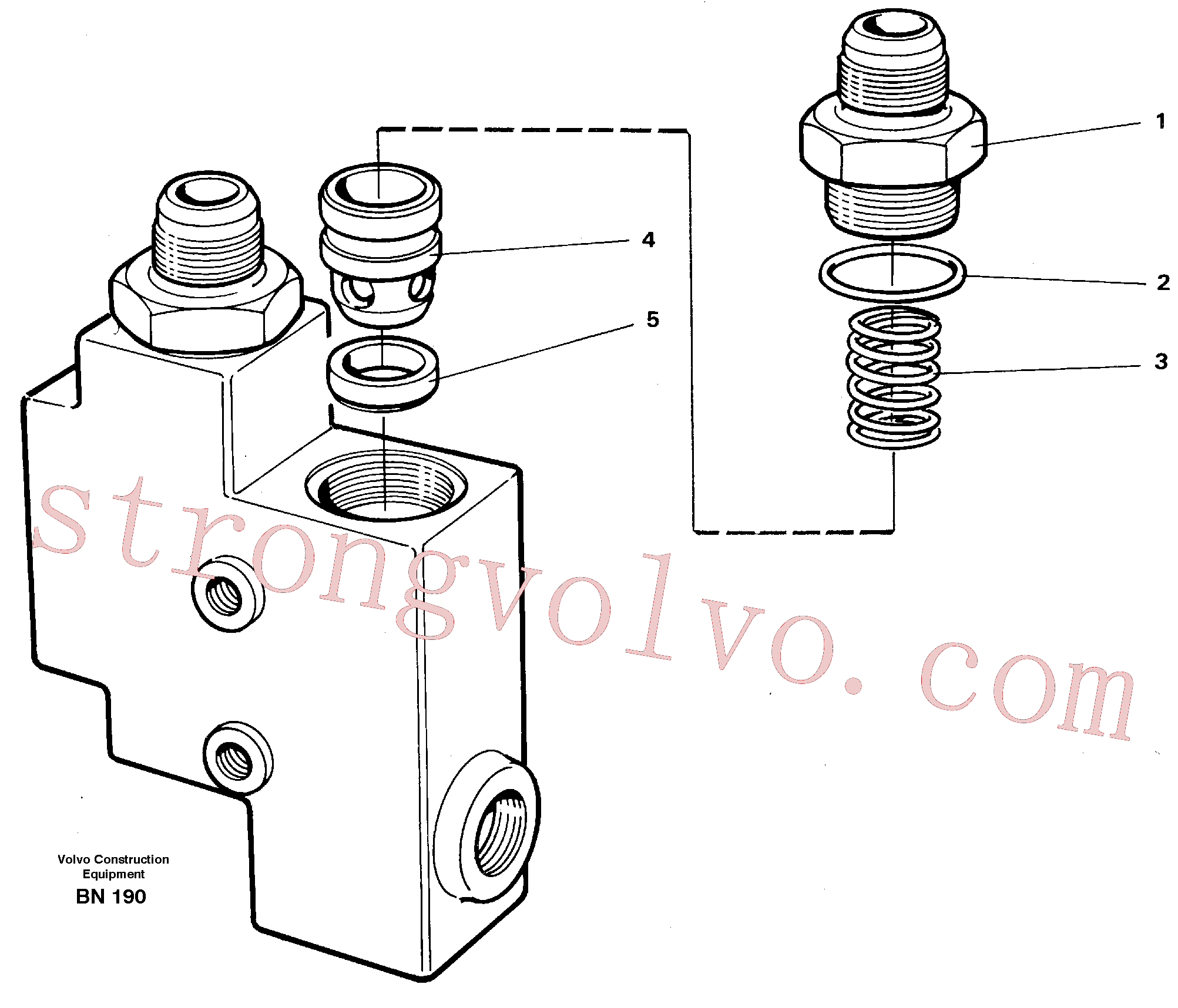 VOE14214716 Volvo Válvula de retenção(BN190 Montagem)