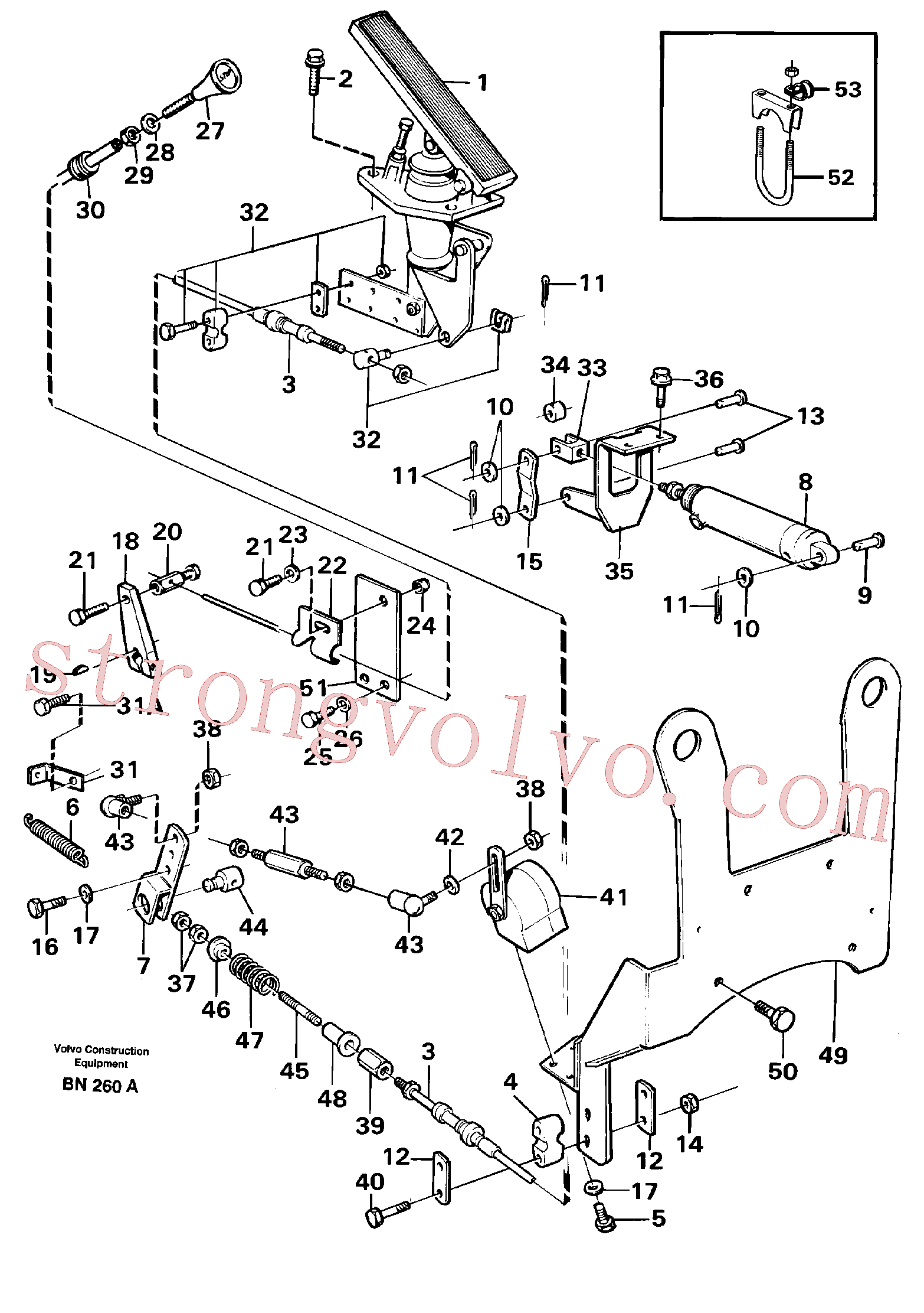 SA9321-20812 Volvo Comando do regulador(BN260A Montagem)