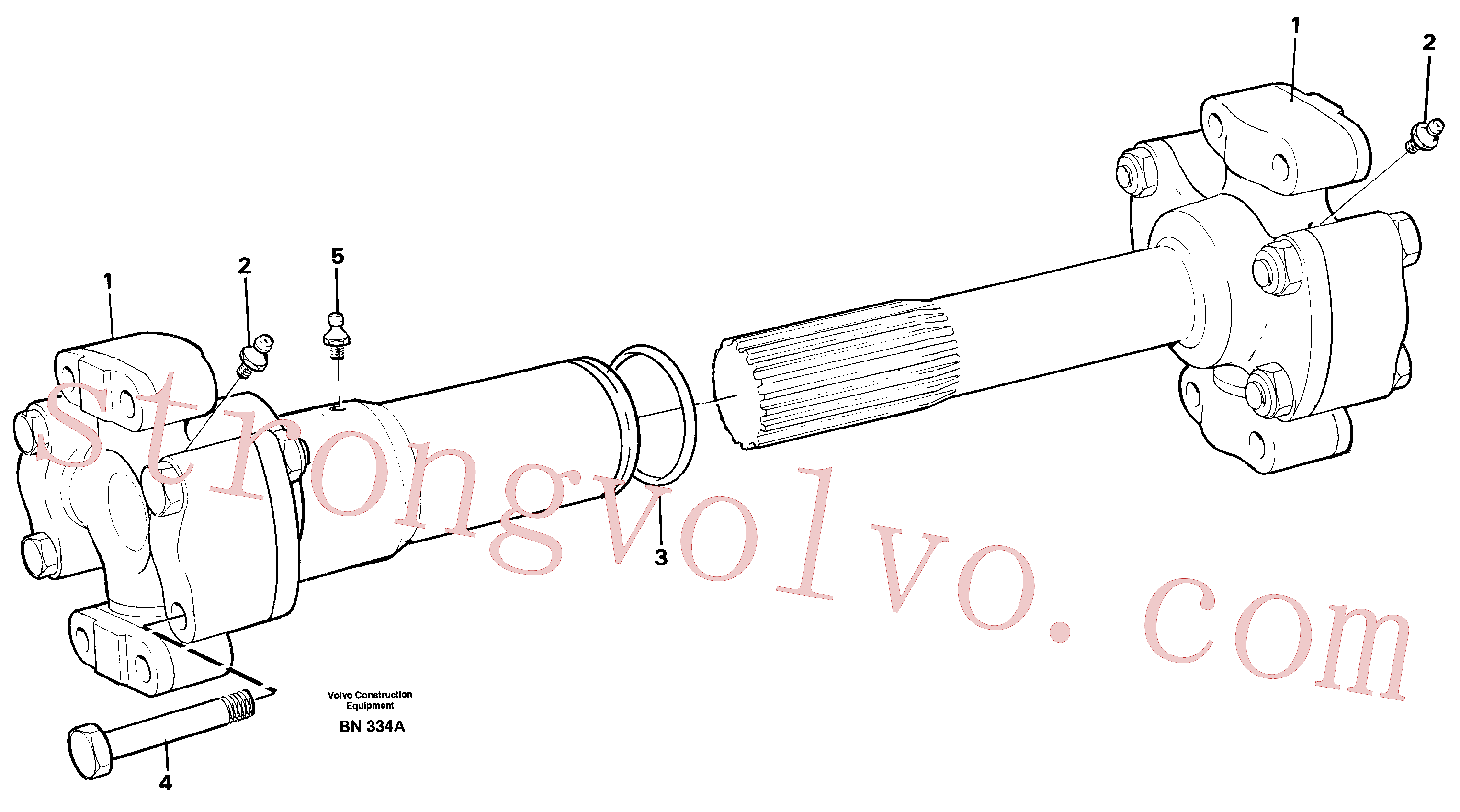 VOE11707091 Volvo Veio de hélice(BN334A Montagem)