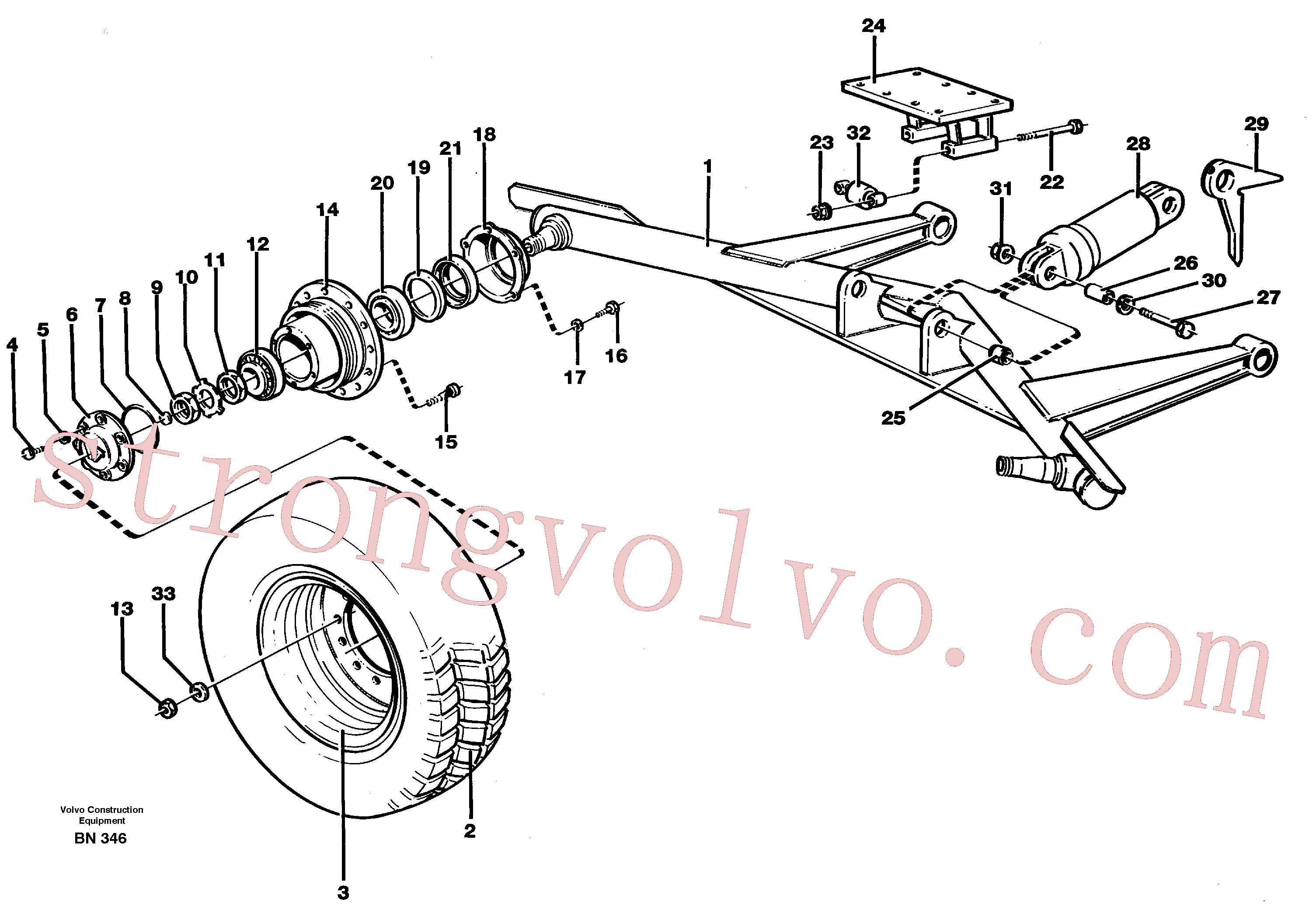 Volvo VOE955413 Parafuso sextavado Volvo Acessórios para escavadeira