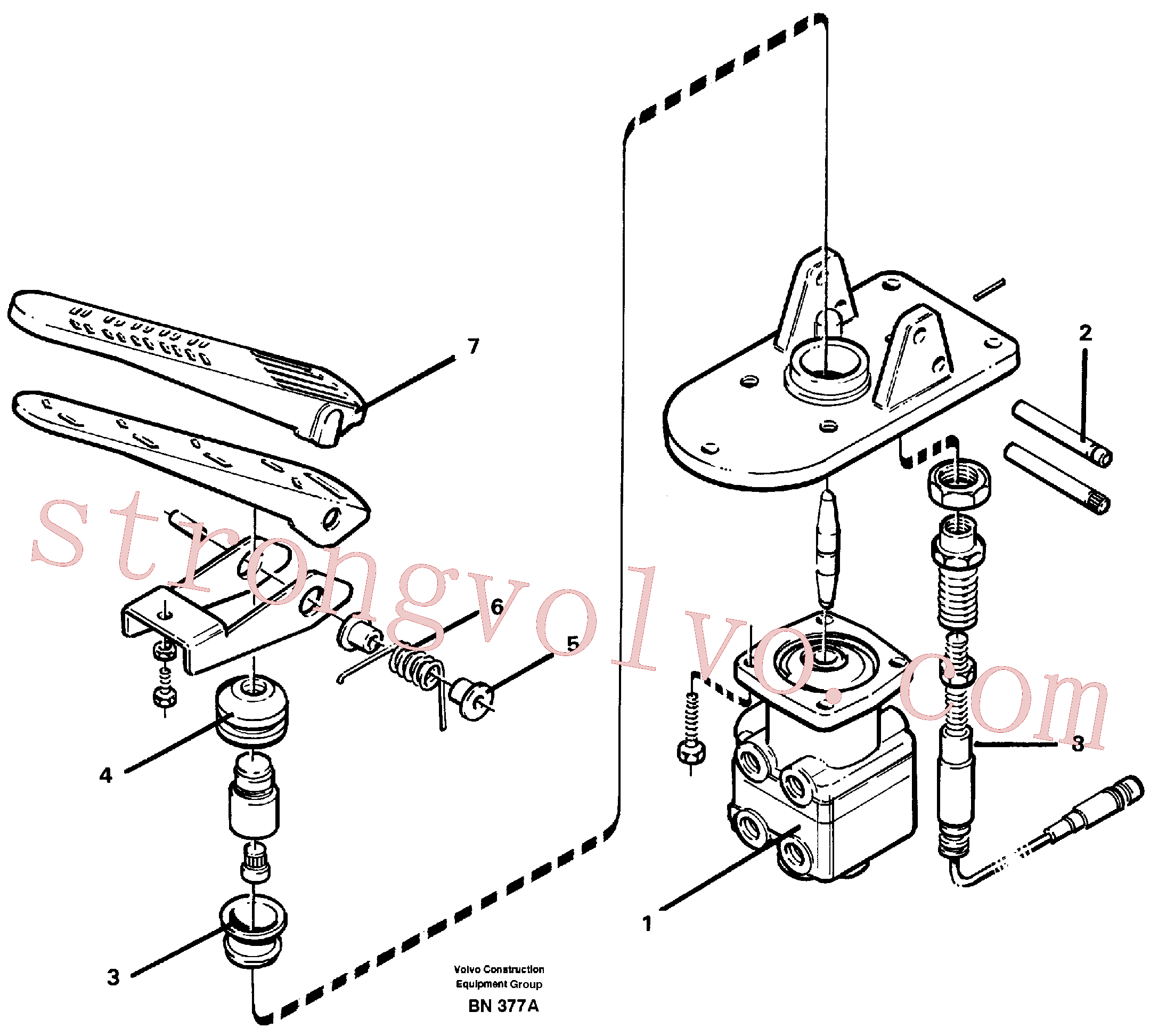 China Made VOE6642316 Fole Volvo Acessórios para escavadeira
