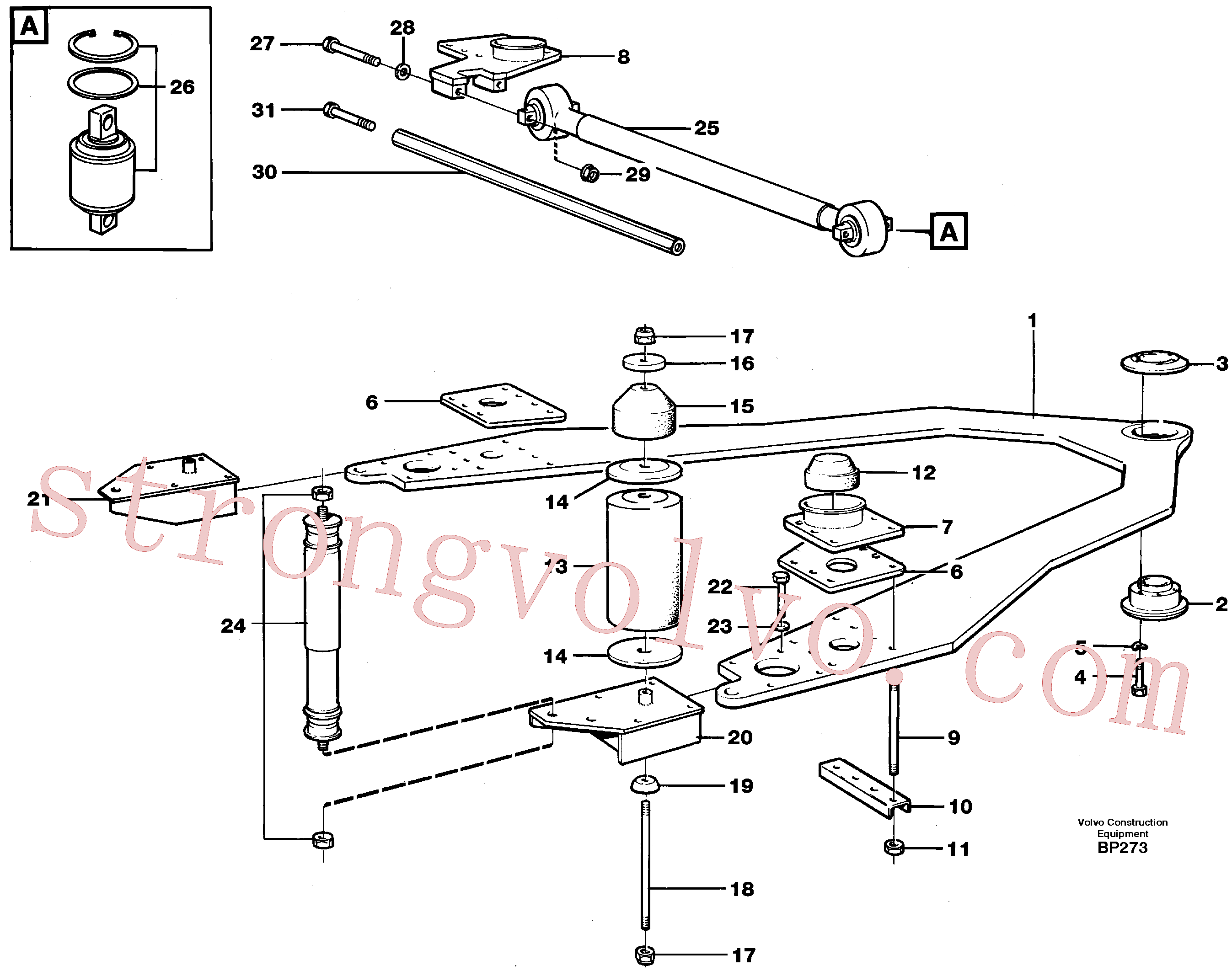 Volvo Montagem VOE14102685 Anel de fixação Acessórios