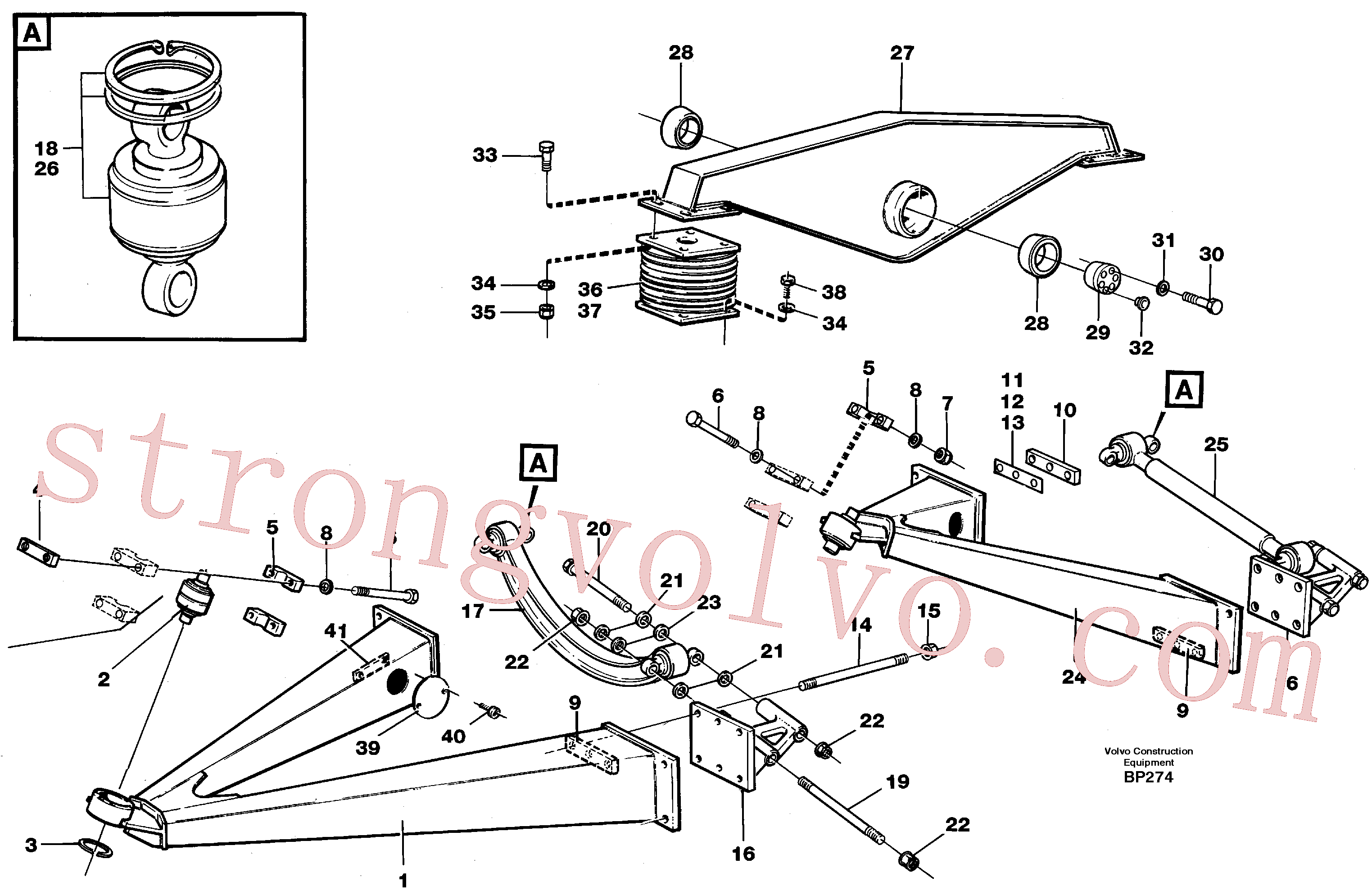 VOE13946329 Volvo Bogie(BP274 Montagem)