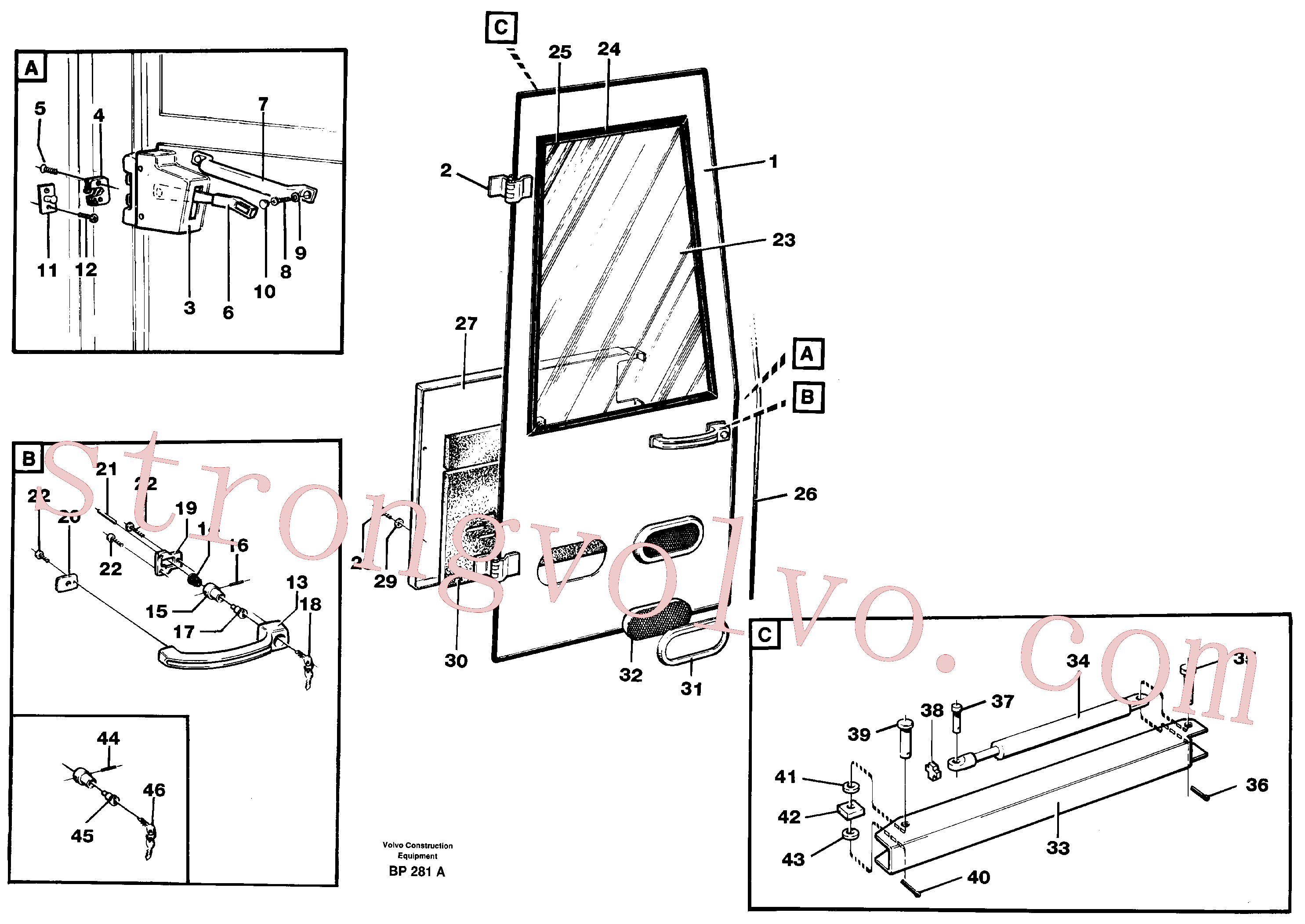 Atacado VOE907847 Chaveta fendida Volvo escavadeira
