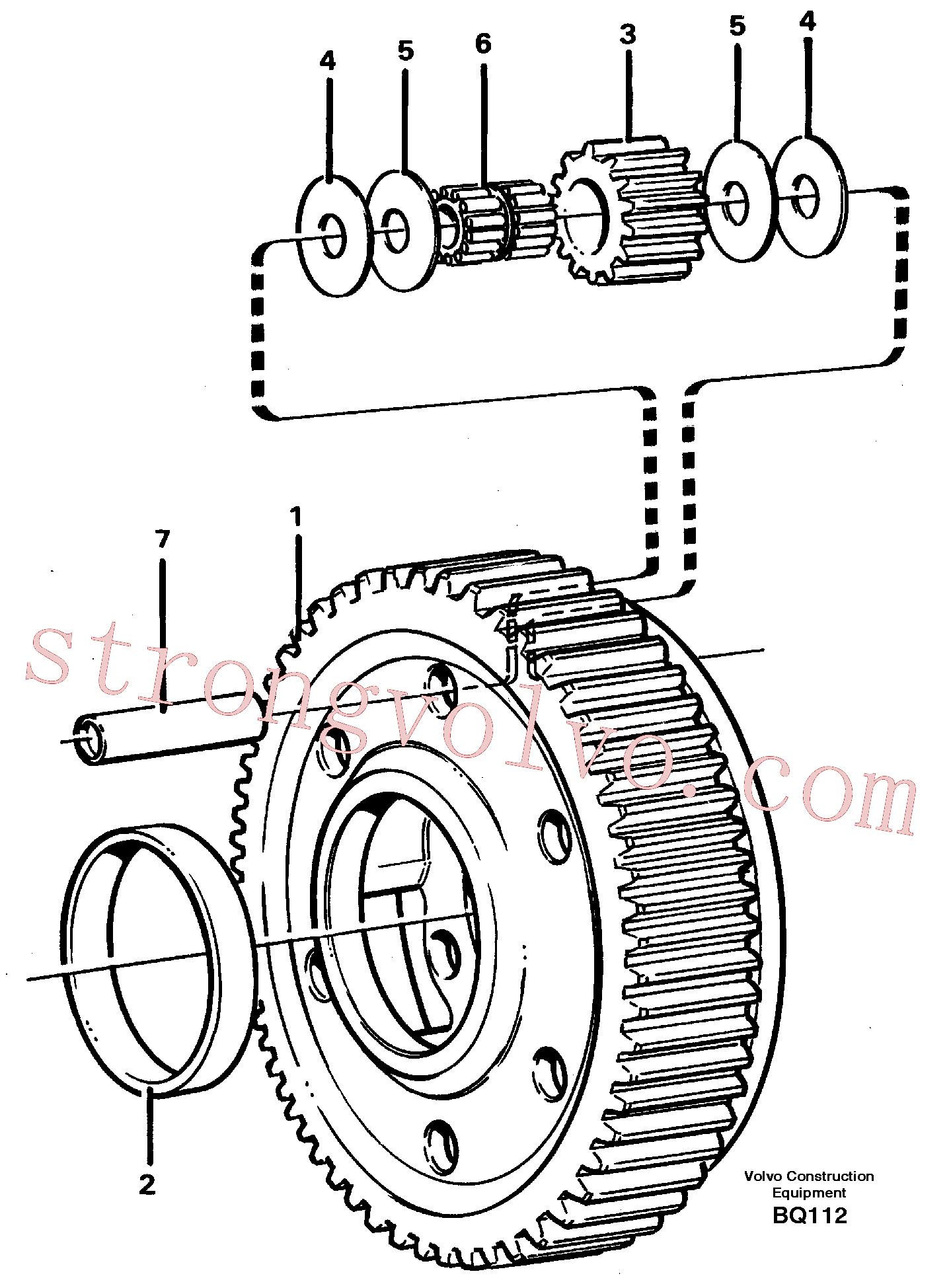 Volvo Montagem VOE11036944 Kit planetário Acessórios