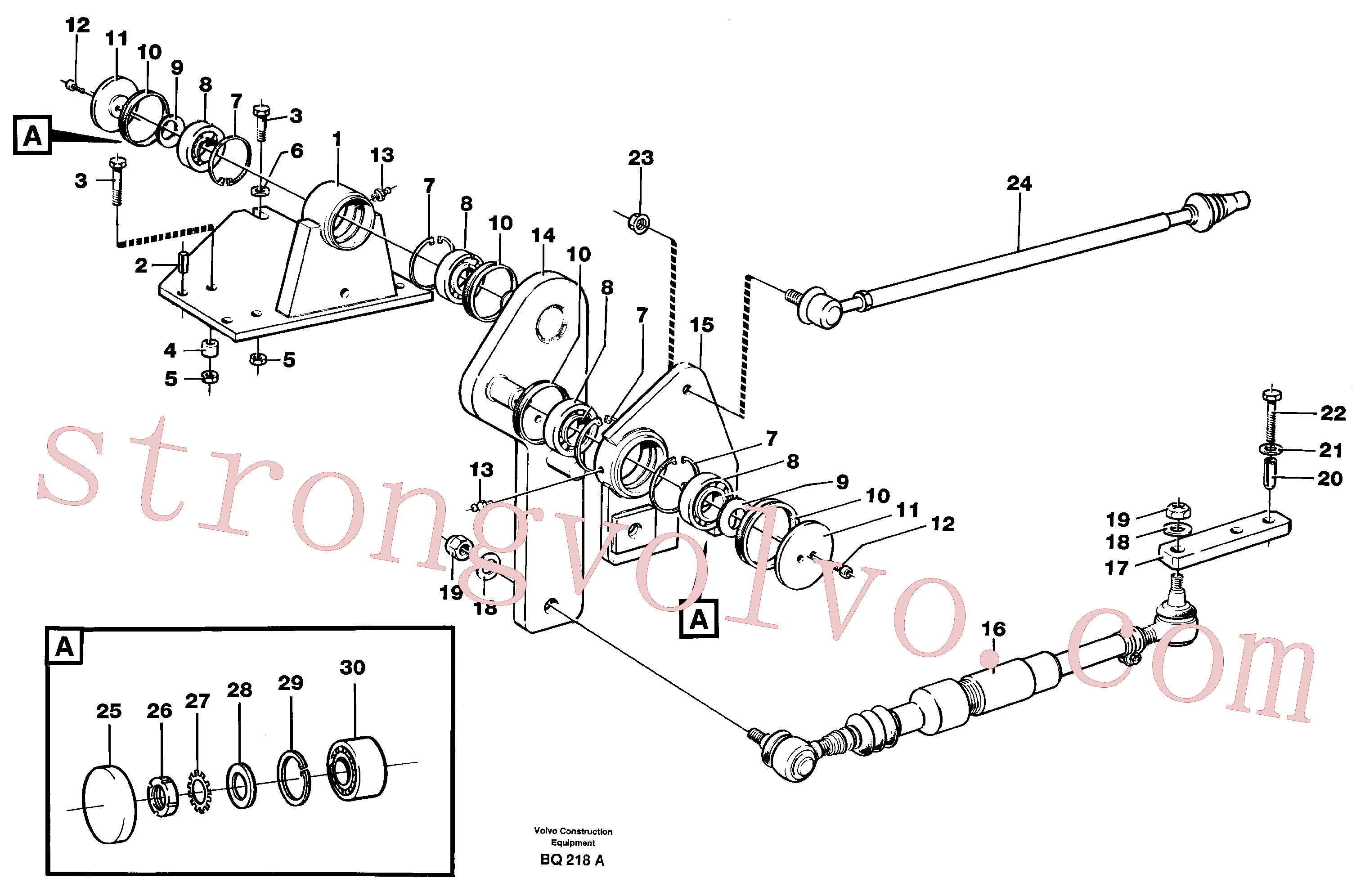 VOE60113116 Volvo Articulação da direcção(BQ218A Montagem)