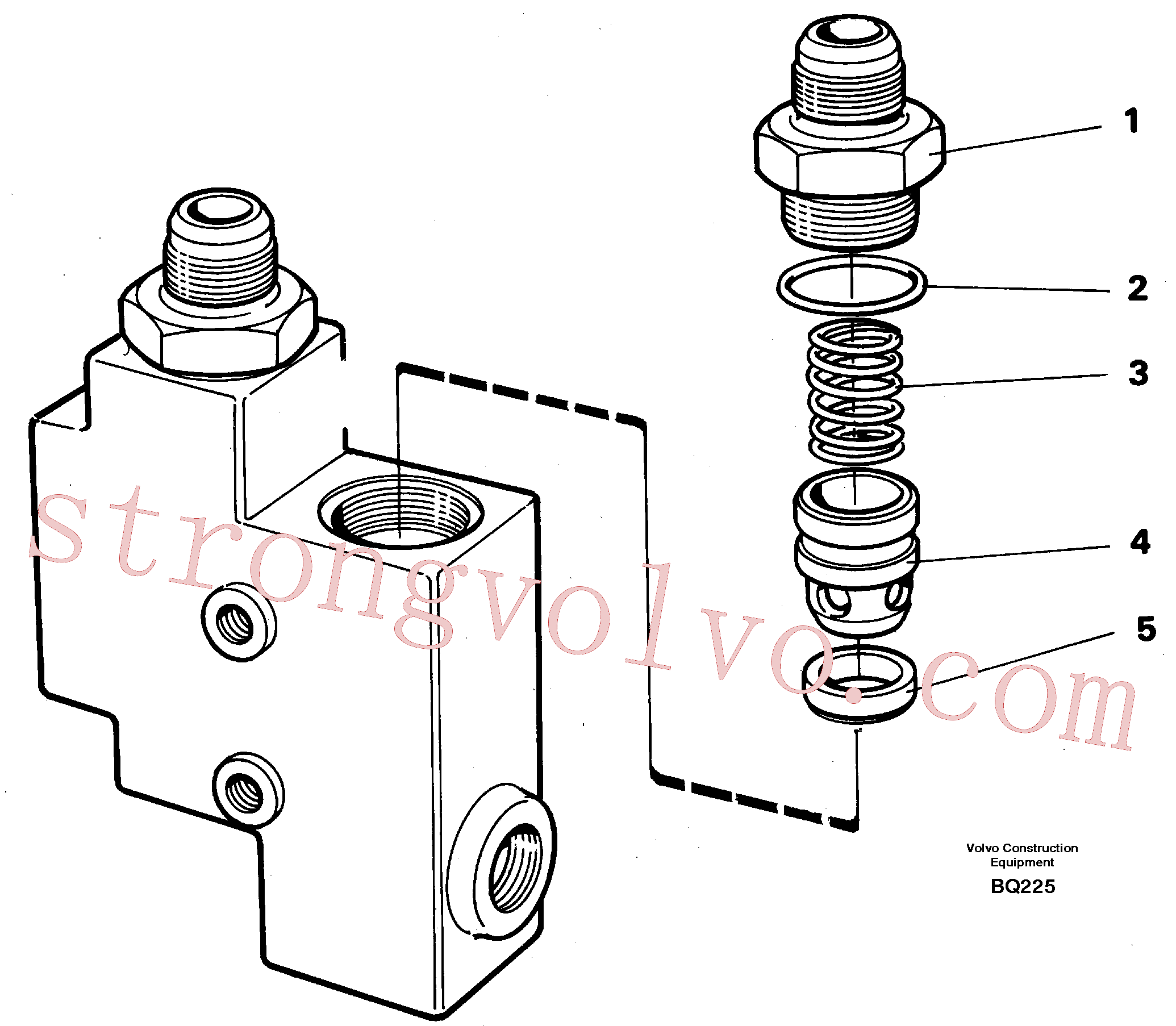 VOE14214716 Volvo Válvula de retenção(BQ225 Montagem)