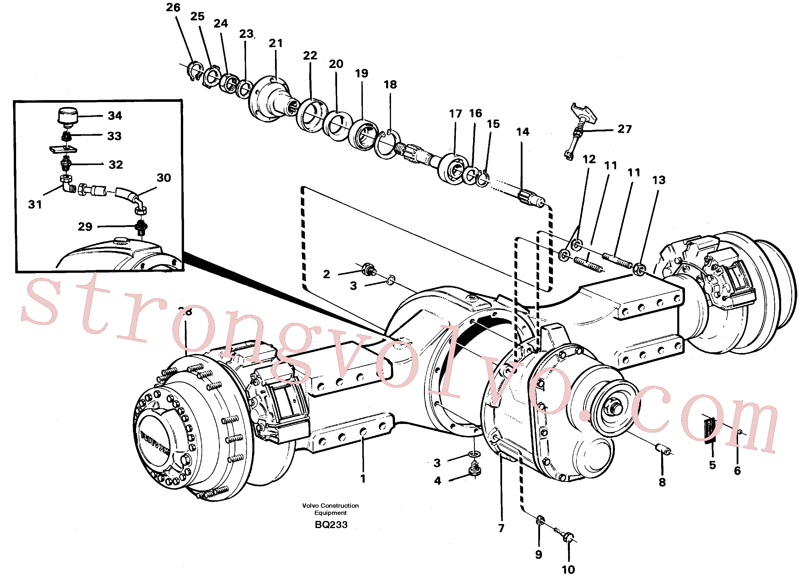 Atacado VOE943142 Anel de vedação Volvo escavadeira